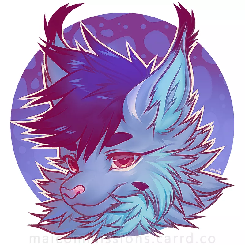 Blue Lynx Sraven! (art by me @maimoonrabbit)