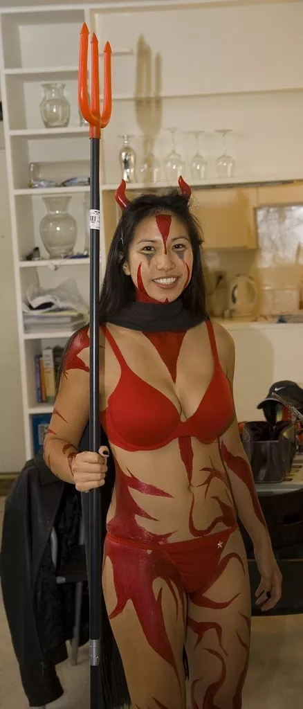 Body paint devil