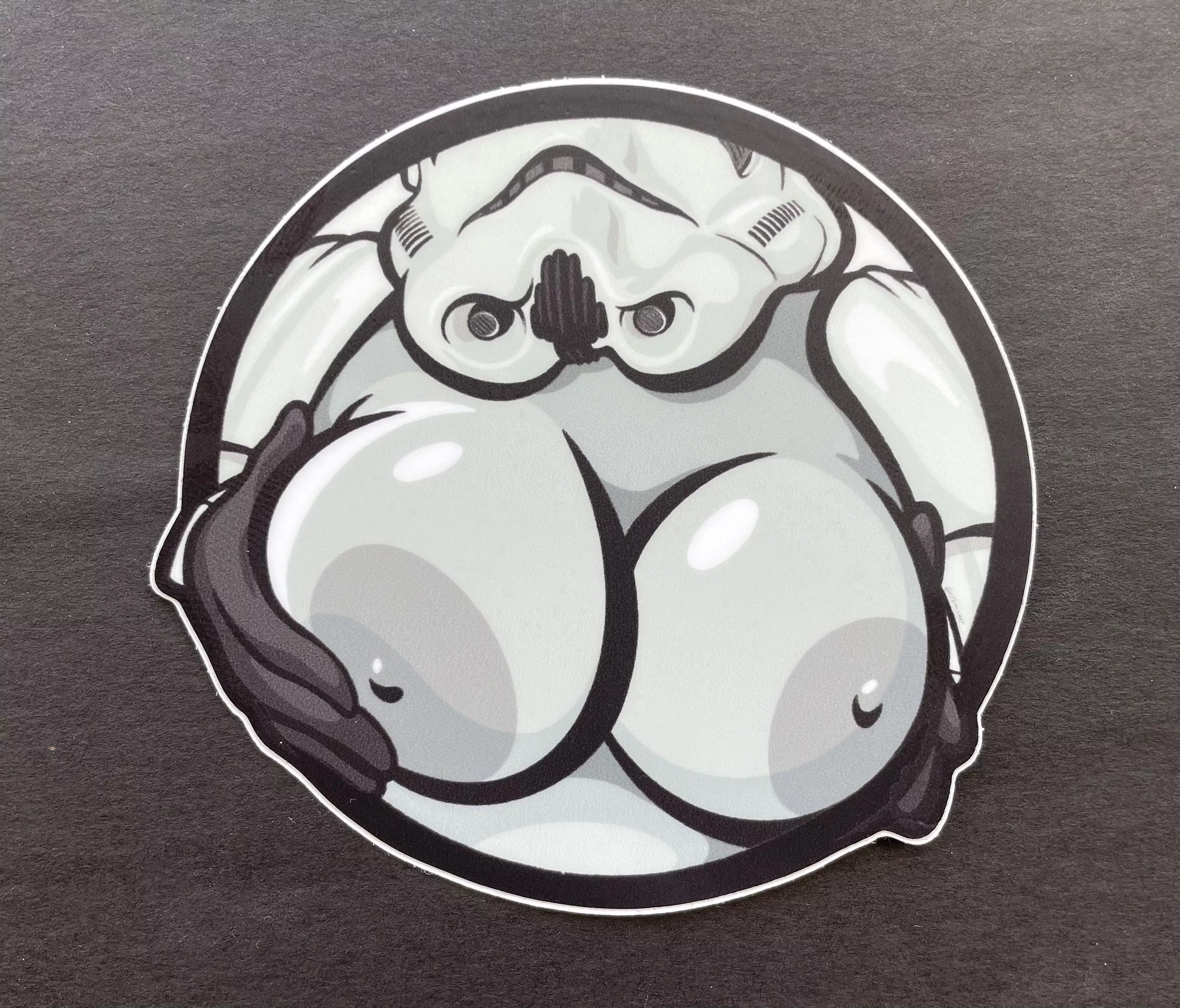 “Boob Trooper” stickers! (art by @kevninlyart) Check it out!