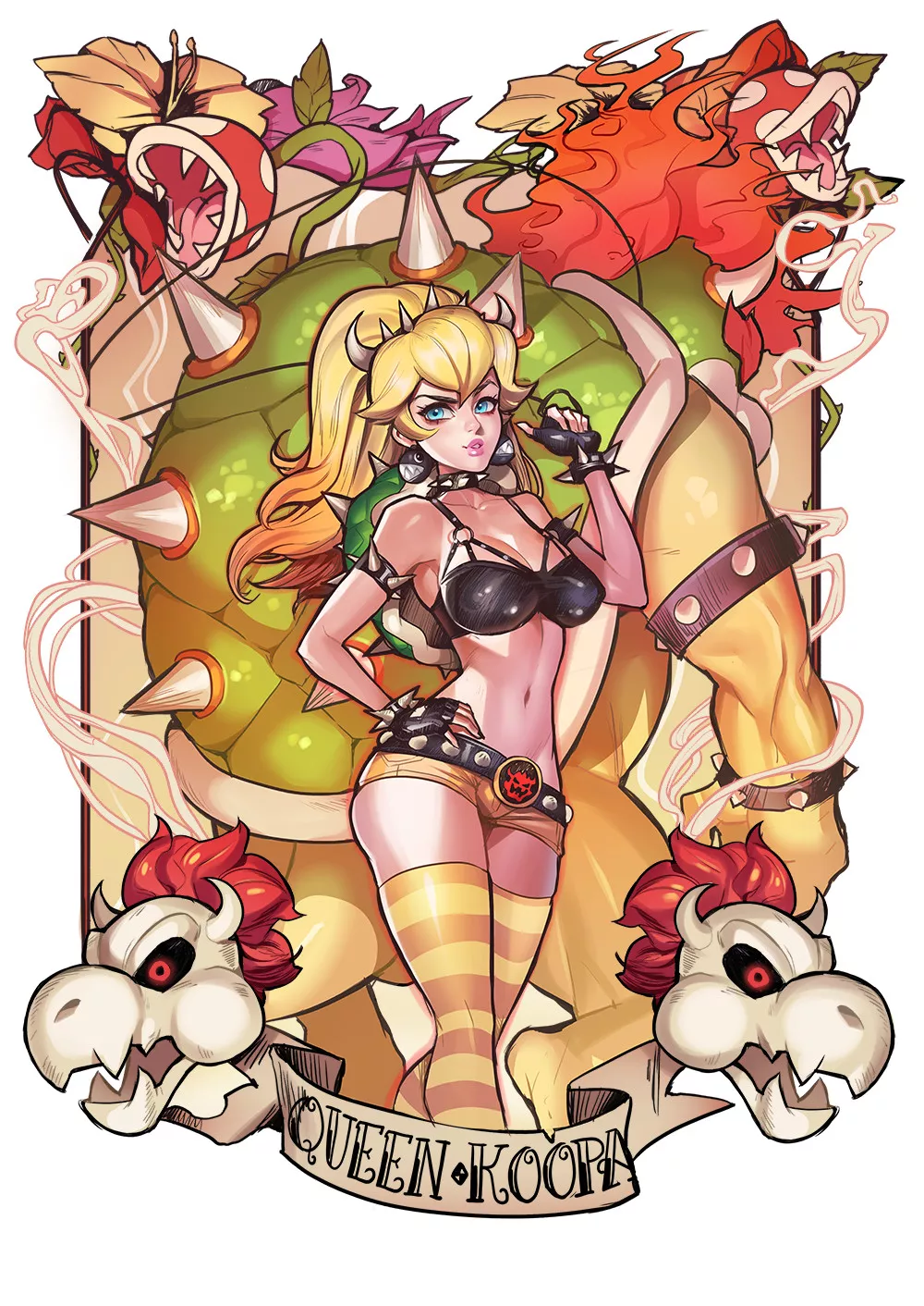 Bowser peach by Oscar Vega