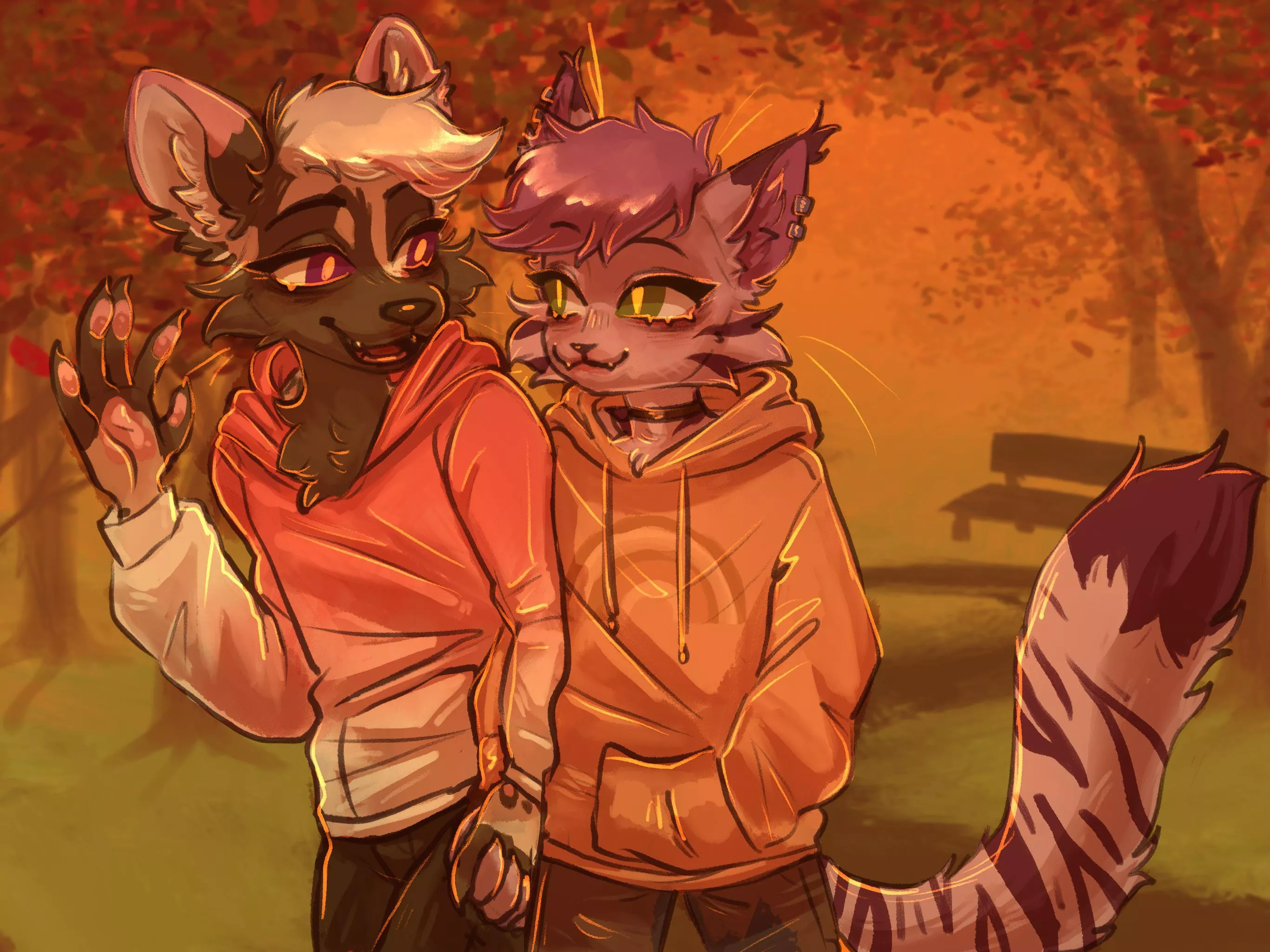 Boyfriends art by @poppypeets on twitter!