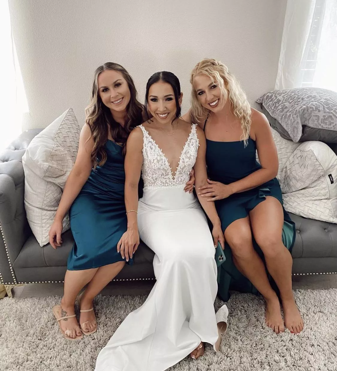 Bride and friends