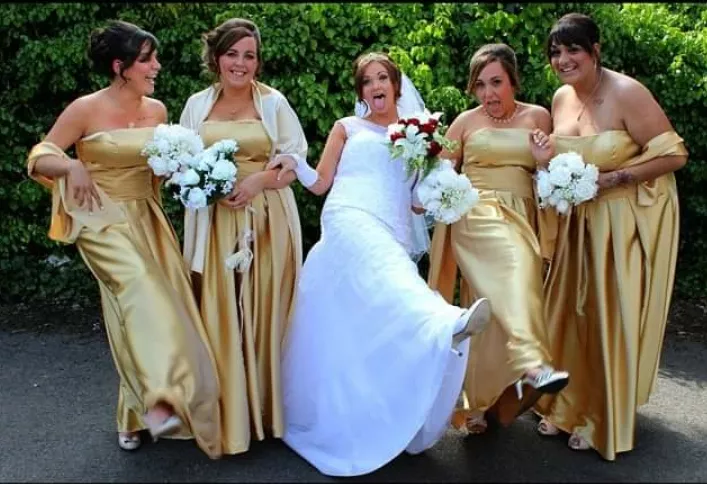 Bride n bridesmaids