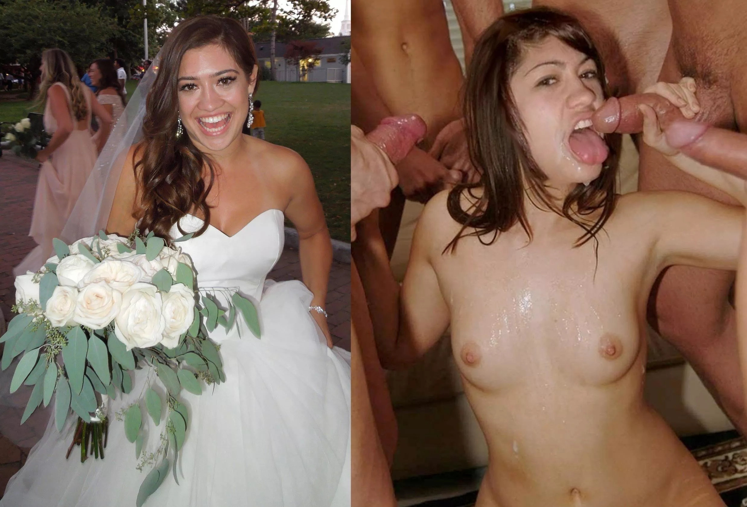 Bride's gone wild...