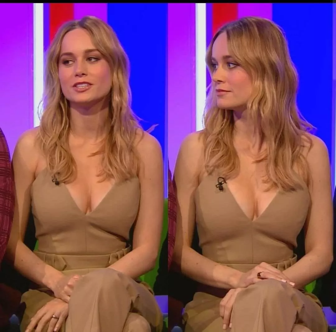 Brie Larson doesn't like men staring at her fat tits