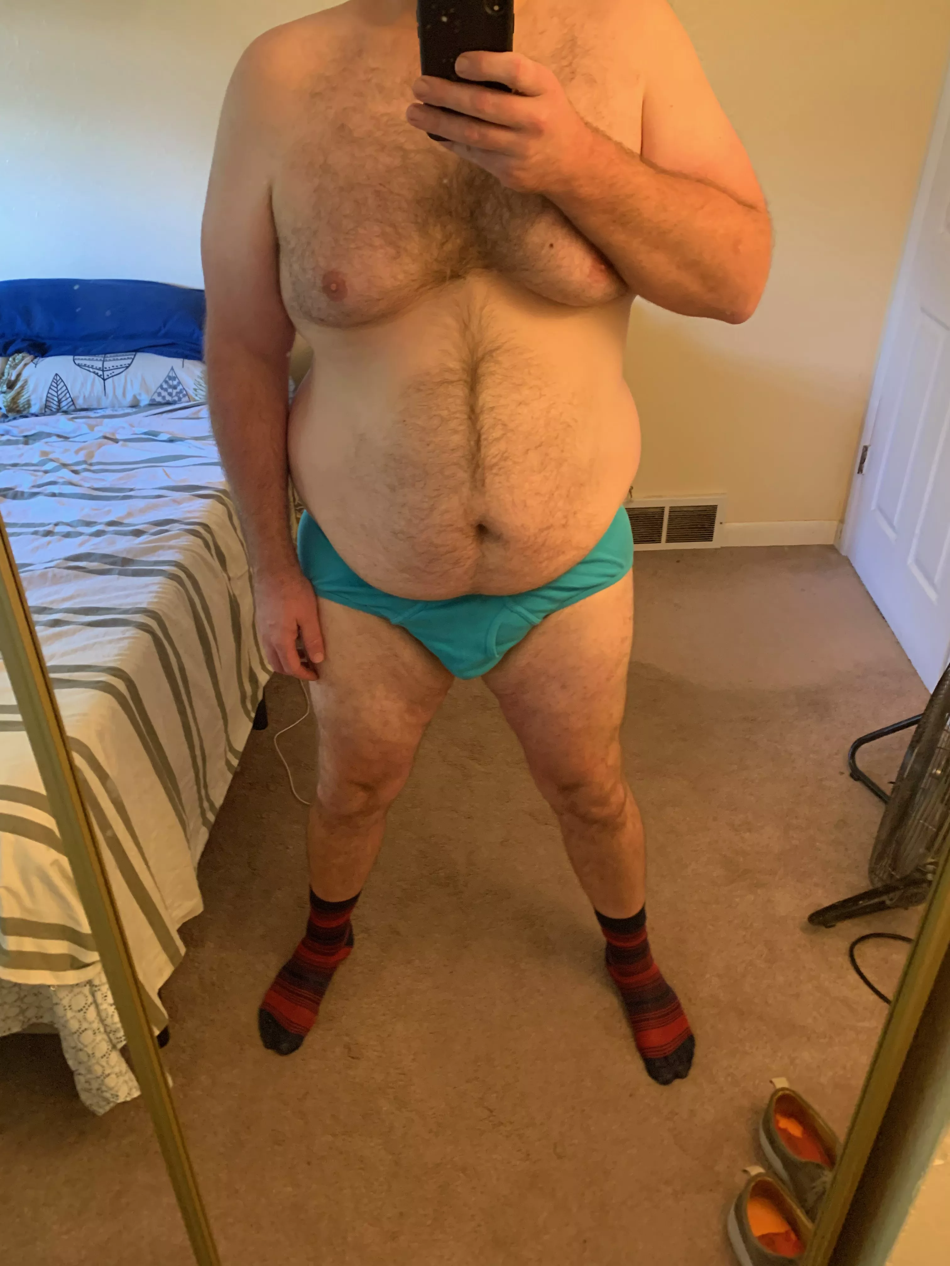 Briefs and Socks so my Toes Stay Warm