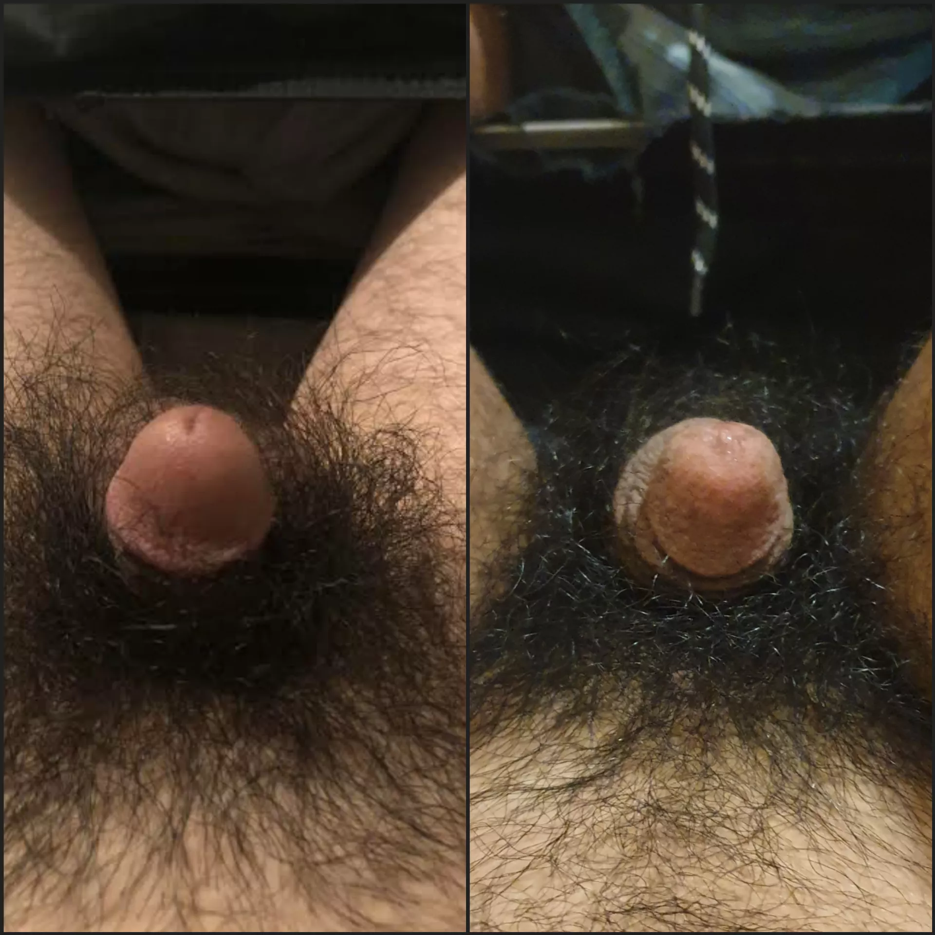 Brother and I decided to strip and show how similar our hairy cocks were. Hope you enioyðŸ˜Š