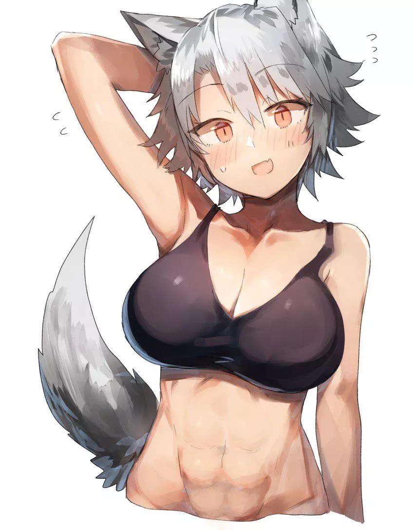 Buff wolf girl