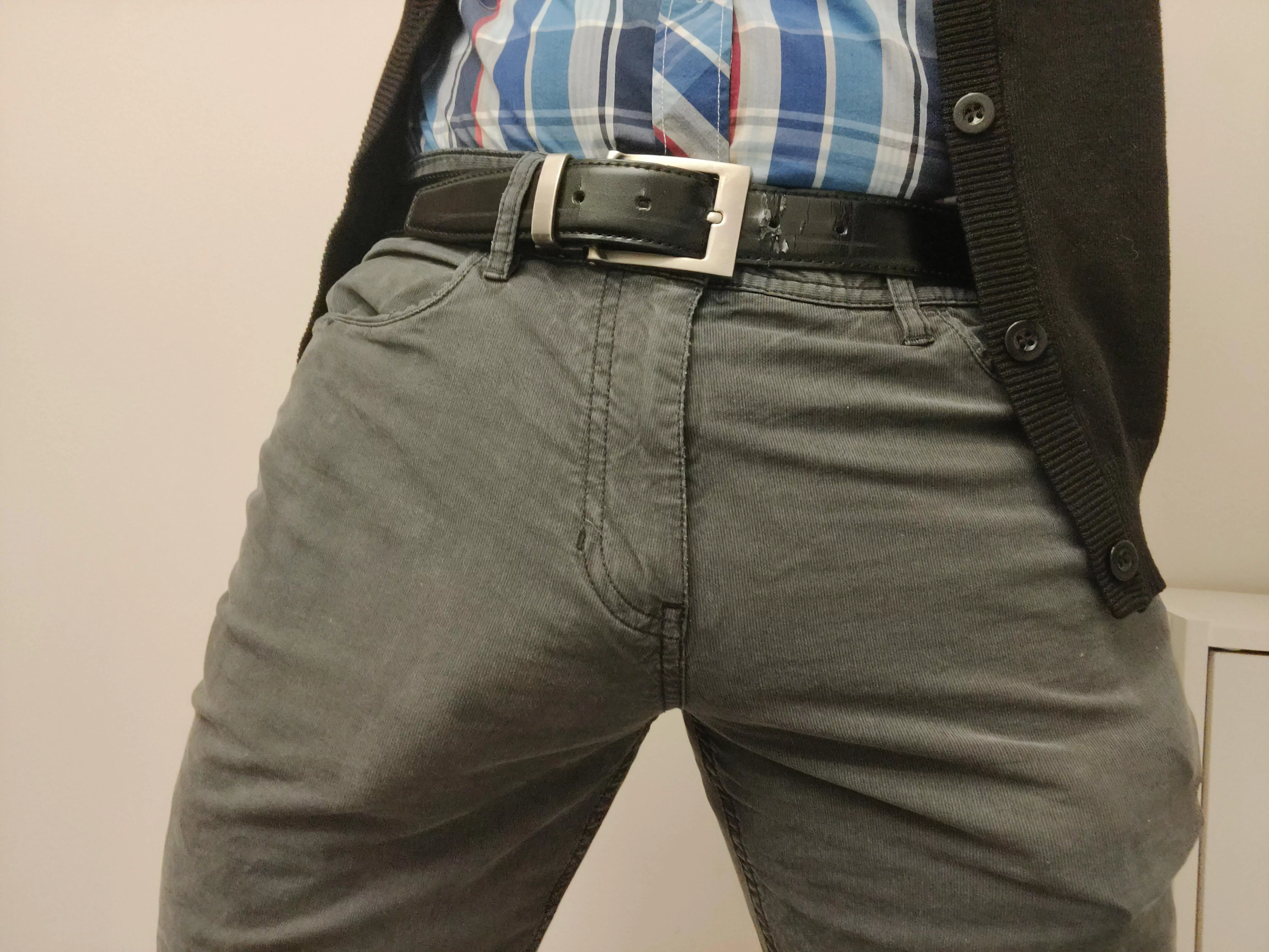 Bulging in my pants at work. Would you stare?