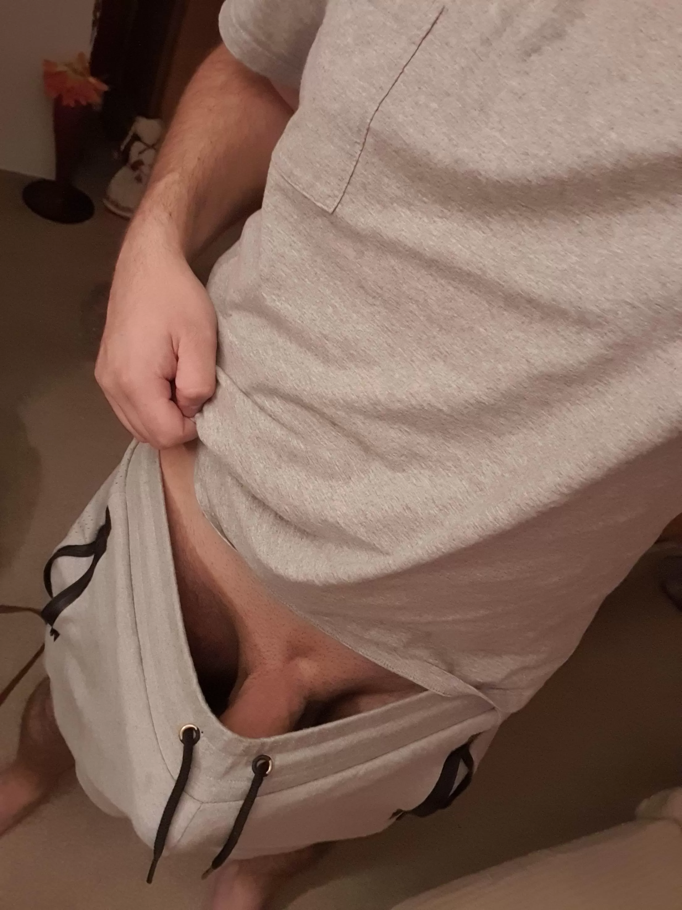 Bulging it's way out...