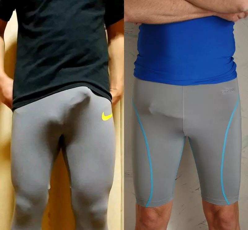 bulging running tights