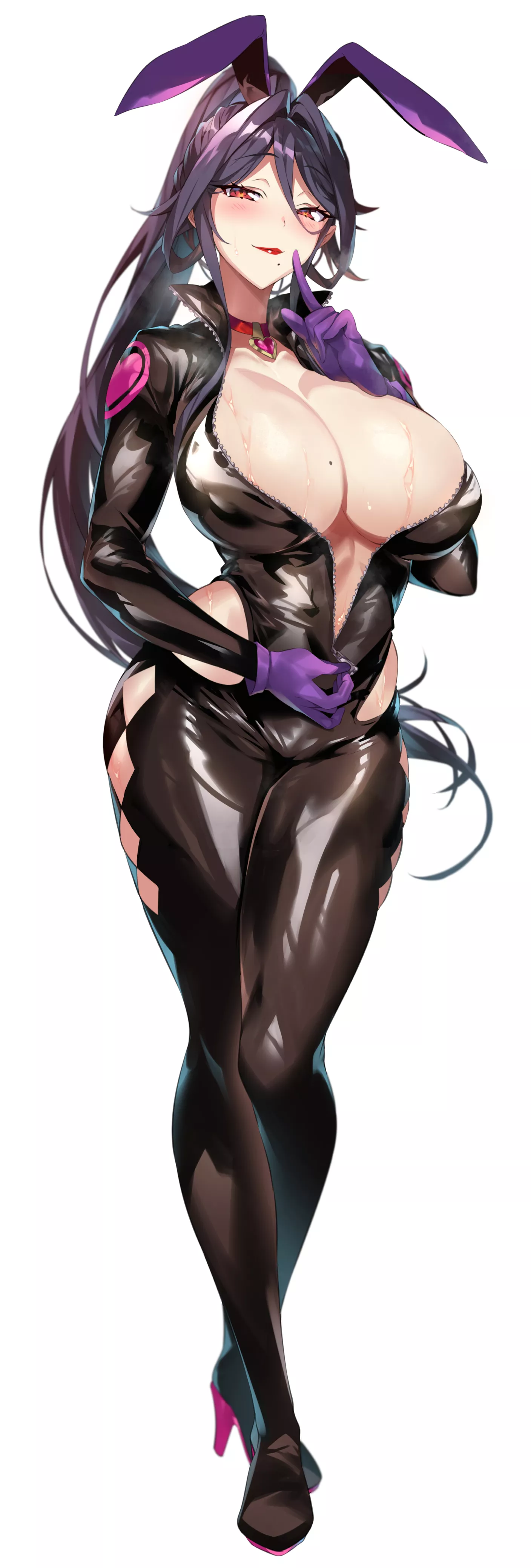 Bunny Girl Bikesuit Unzipping Keep It Secret (Senri Gan) [Original]