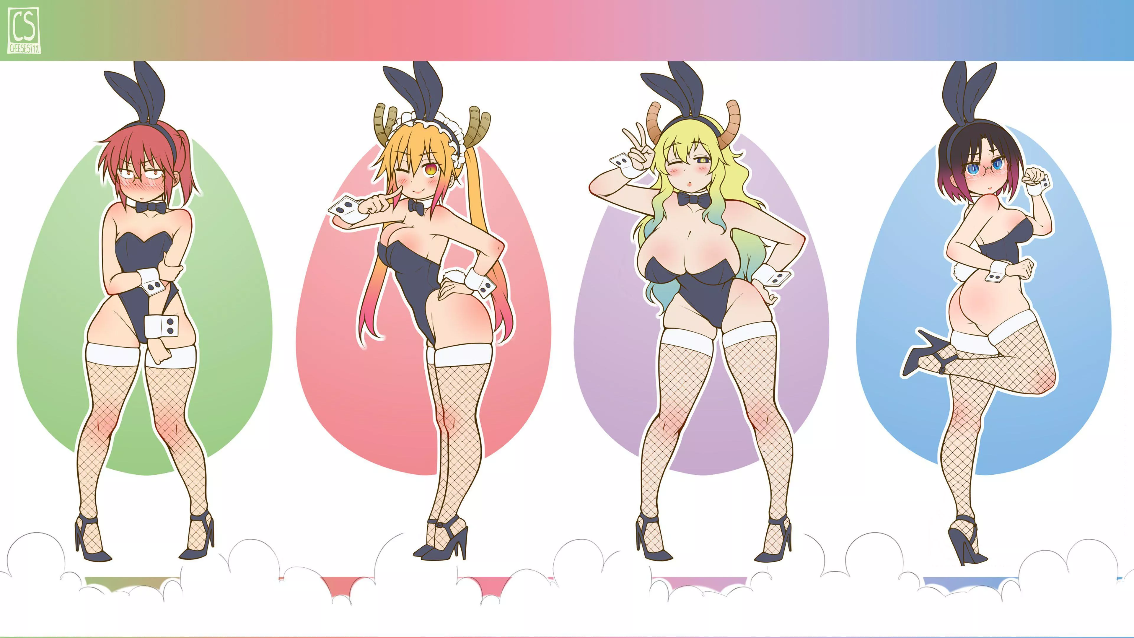 Bunny girls are ok, bunny dragons are perfection.