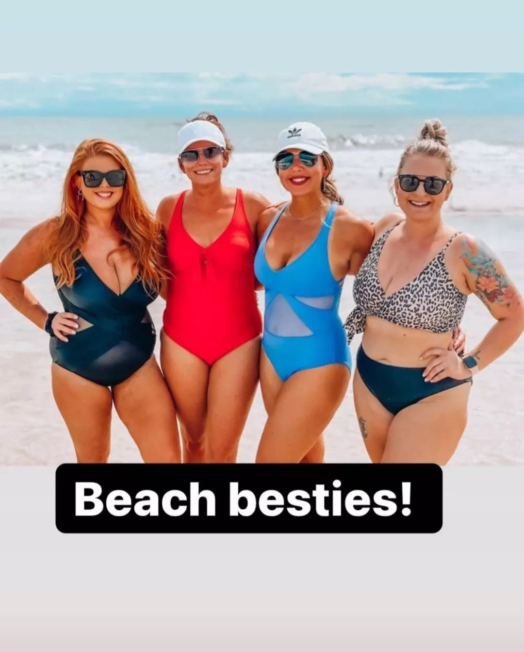 Busty beach besties