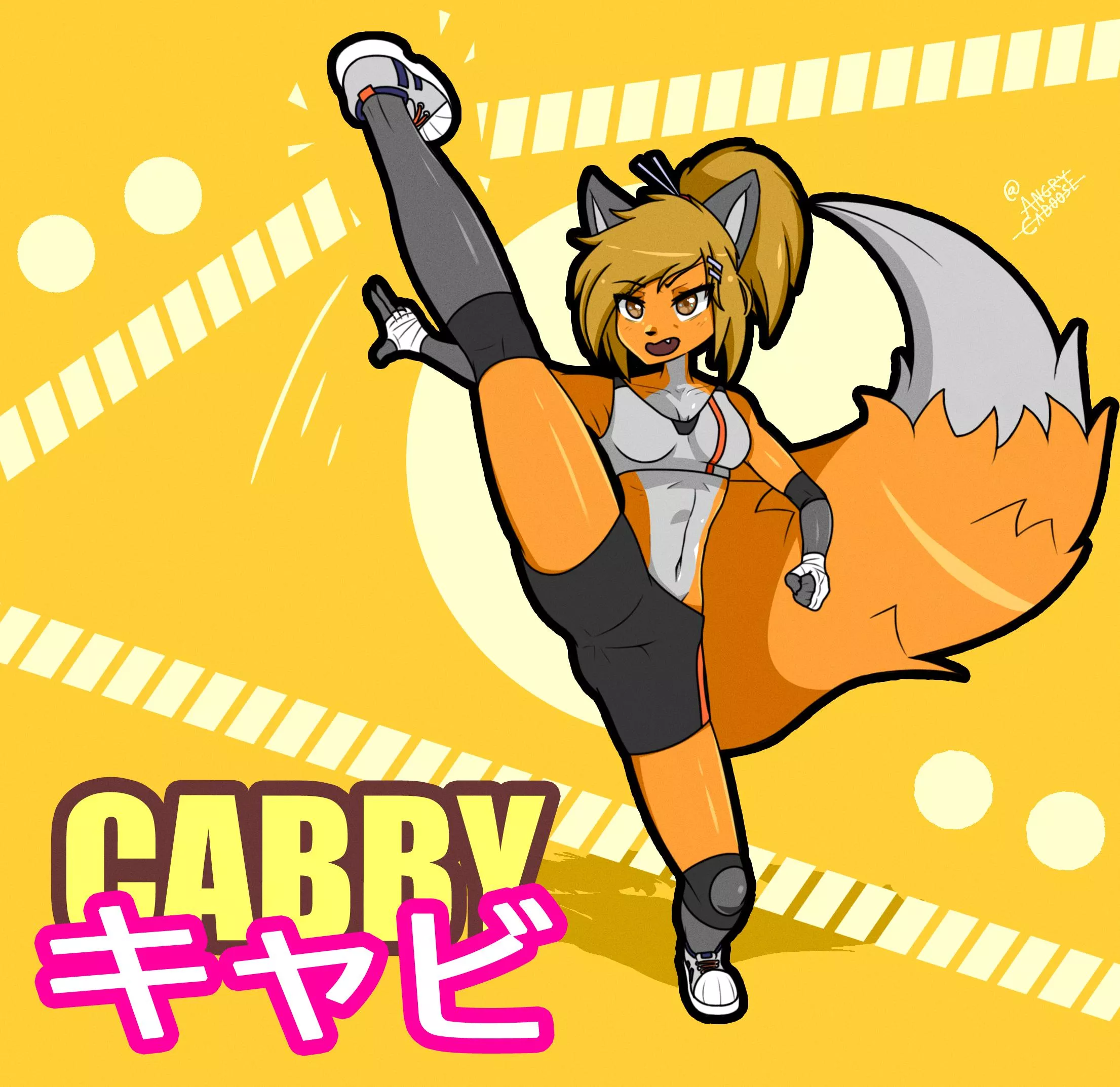 Cabby canâ€™t afford security, so she took up Martial Arts classes (art by me @angrycaboose)