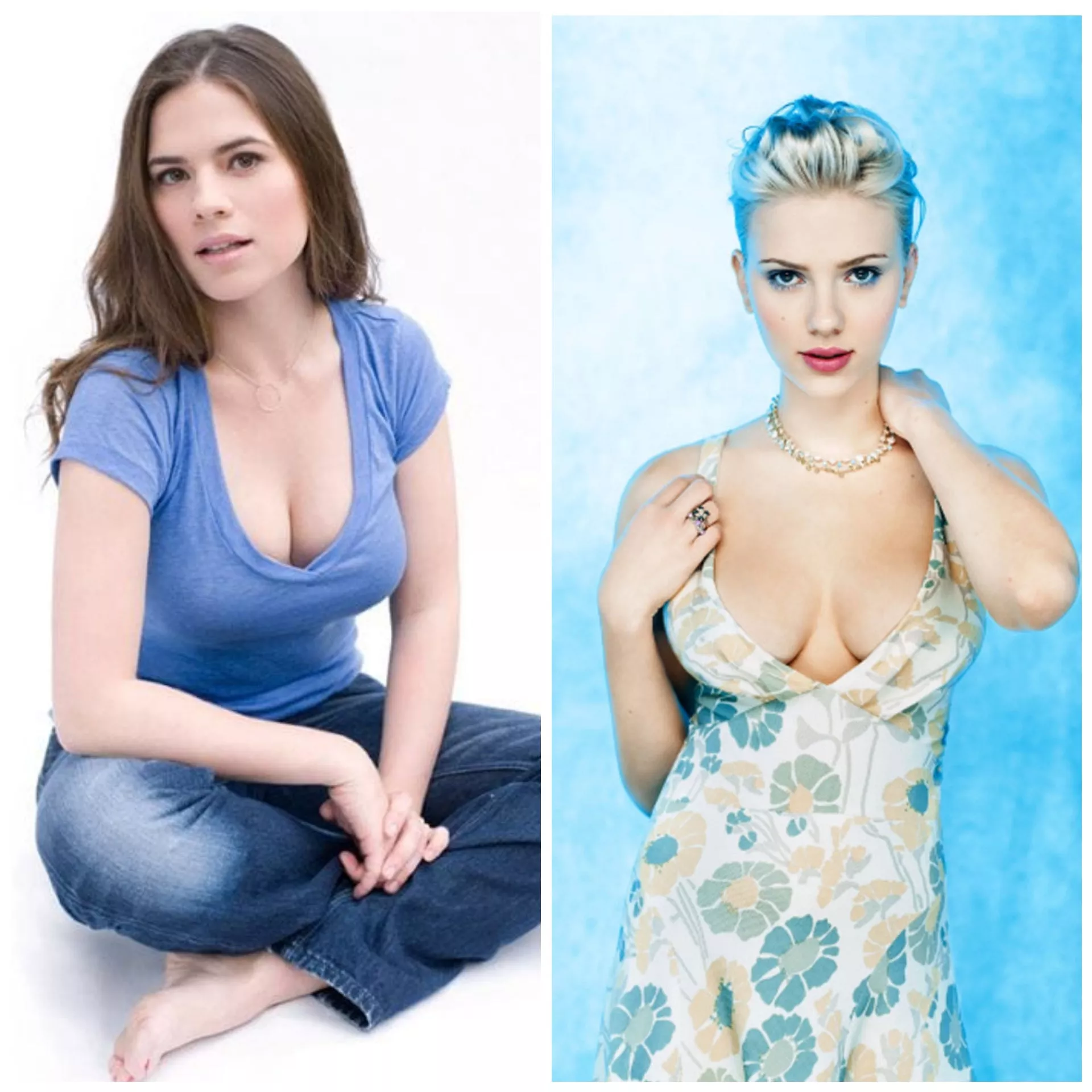 Can someone rp as Scarlett Johansson or Hayley Atwell for me?