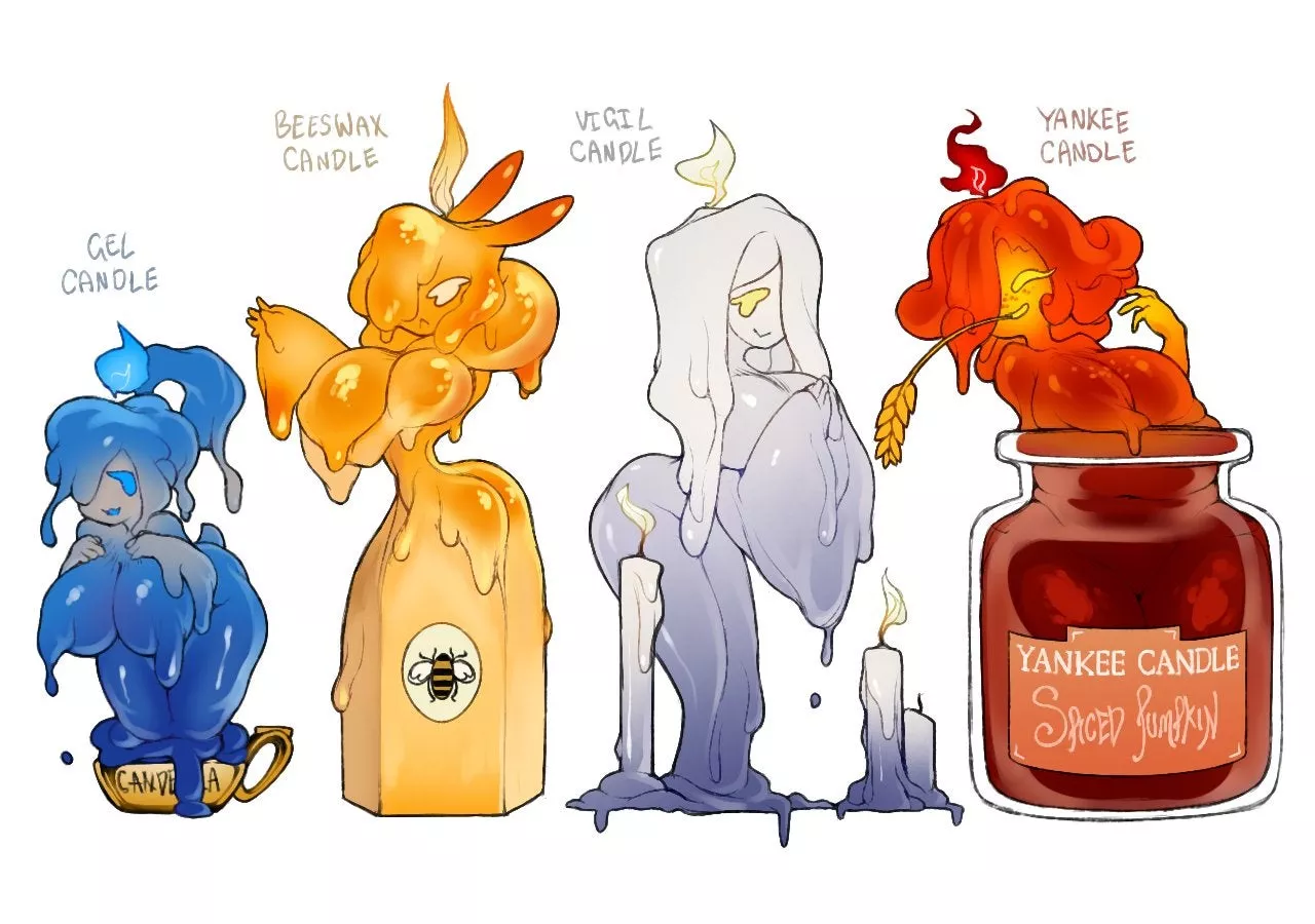 Candle slime girls