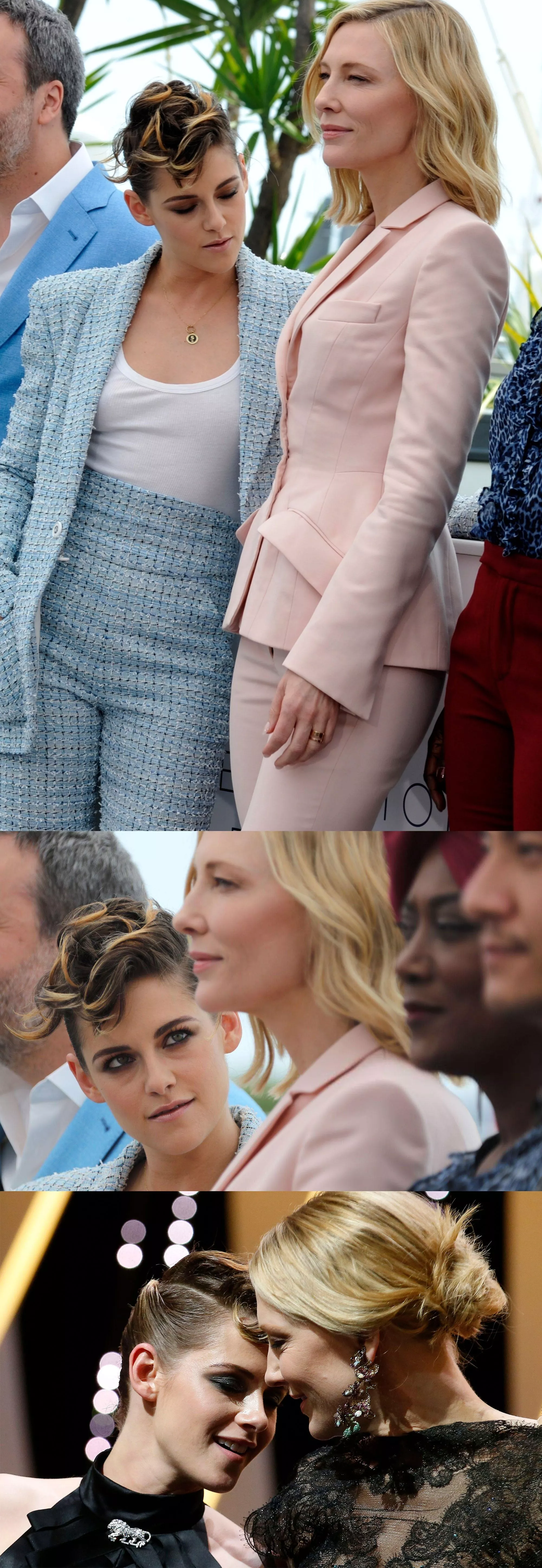 Can't blame Kristen Stewart for looking at Cate Blanchett like that, she's an amazing milf