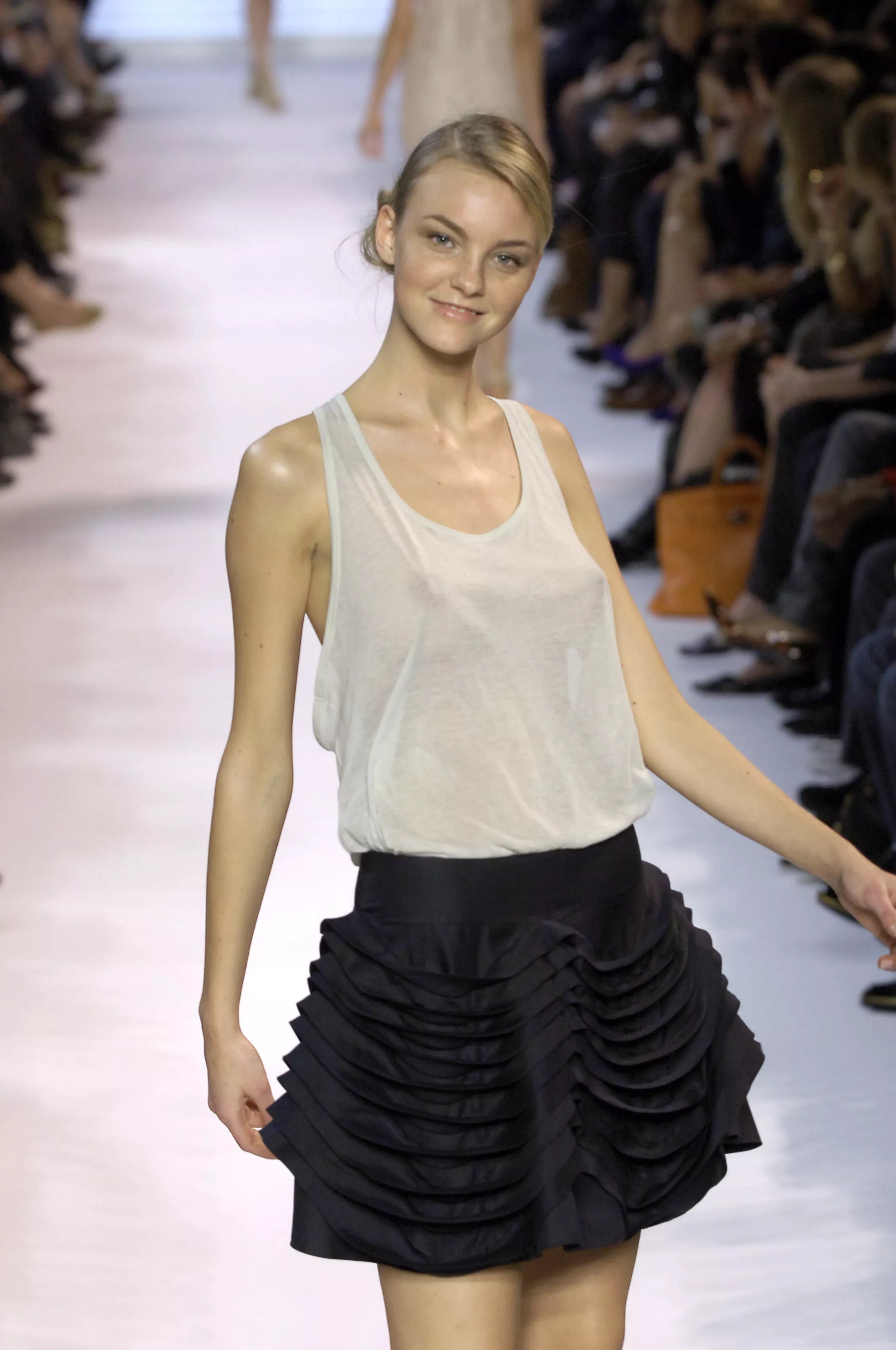 Caroline Trentini on the catwalk