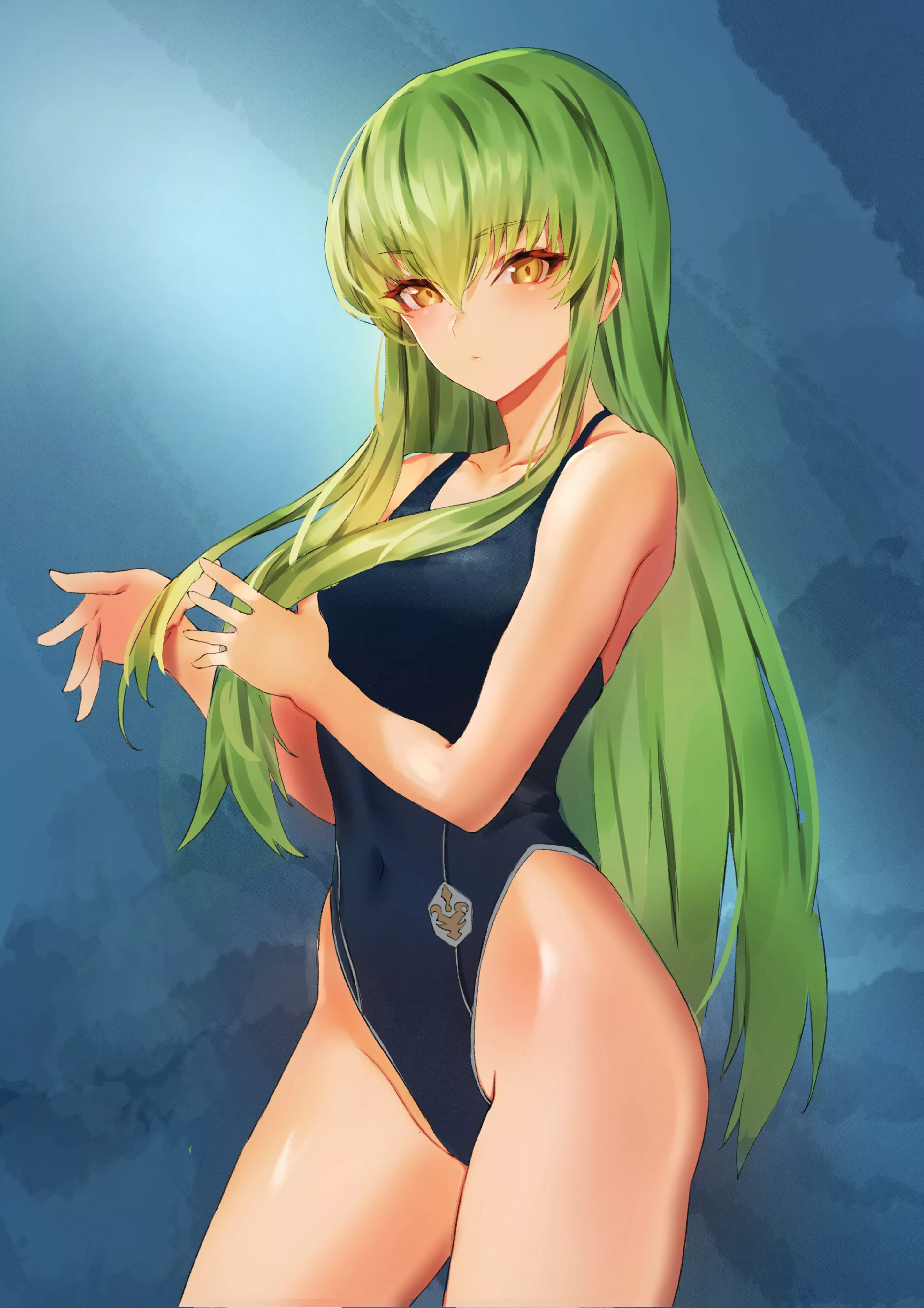 C.C. in a swimsuit (Tani Wataru) [Code Geass]