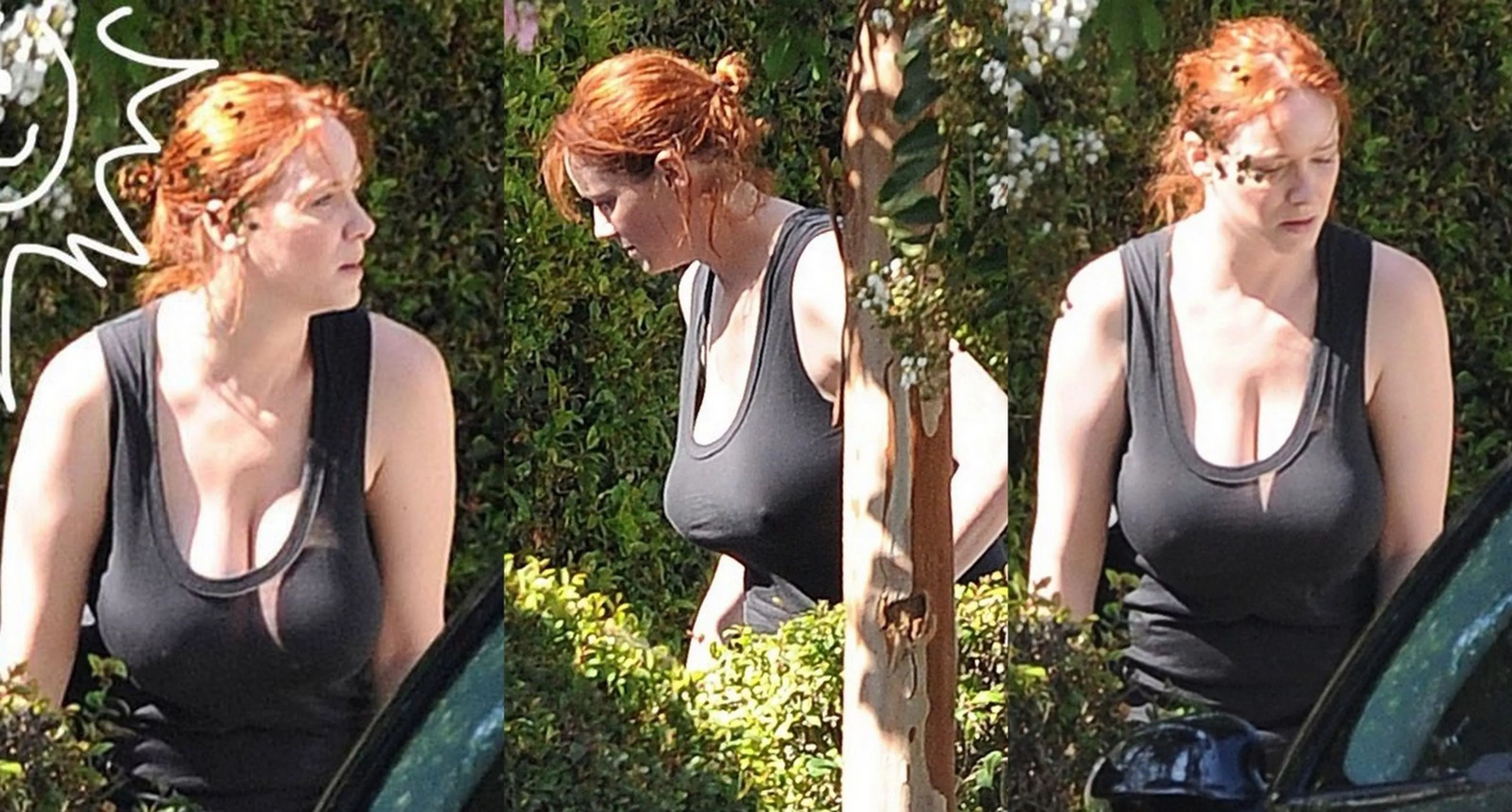 Christina Rene Hendricks (no bra)