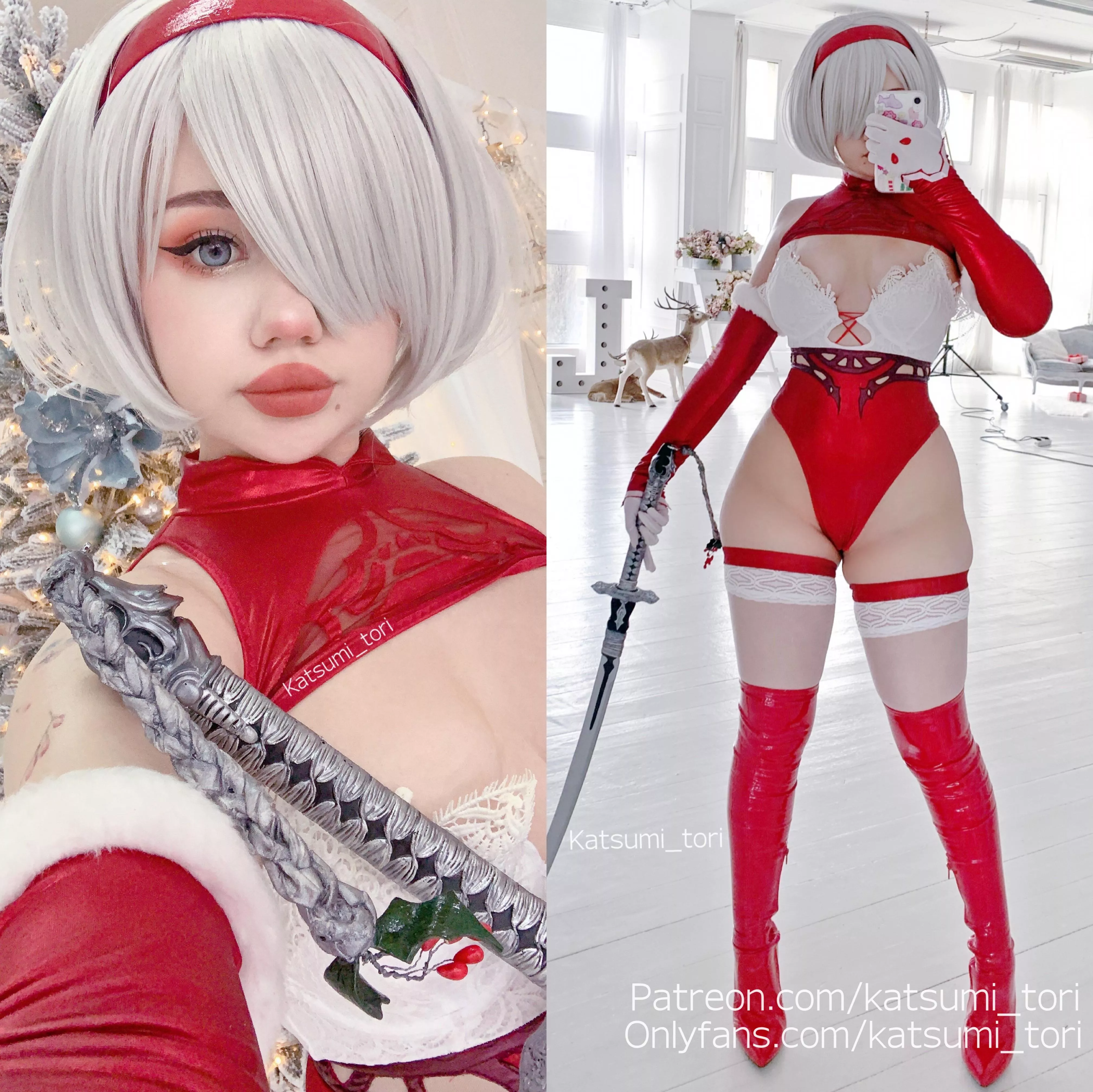 Christmas 2B from NieR: Automata by Katsumi_tori