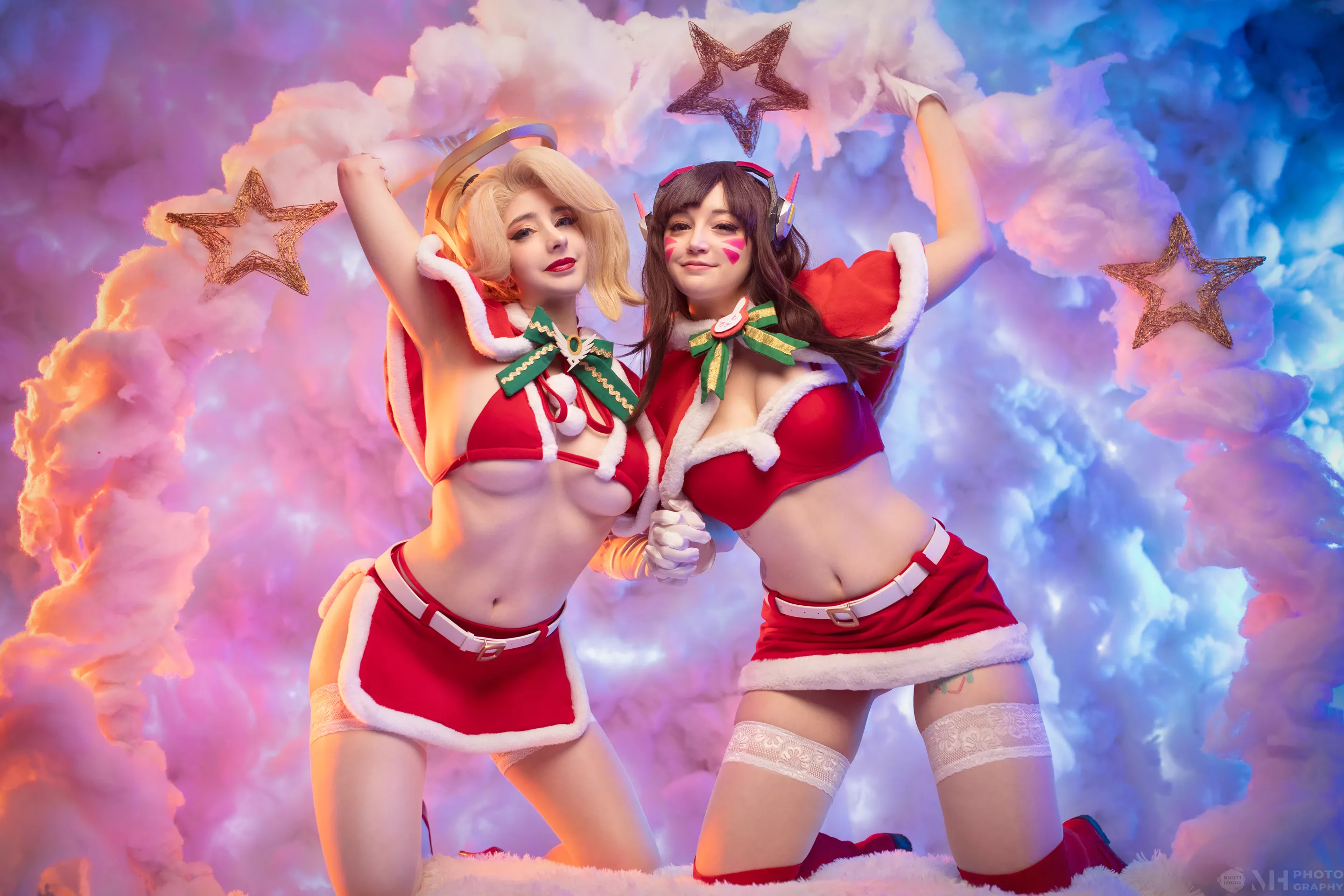 Christmas Dva & Mercy (Overwatch) by Shiba_Crafting & Mikomi Hokina