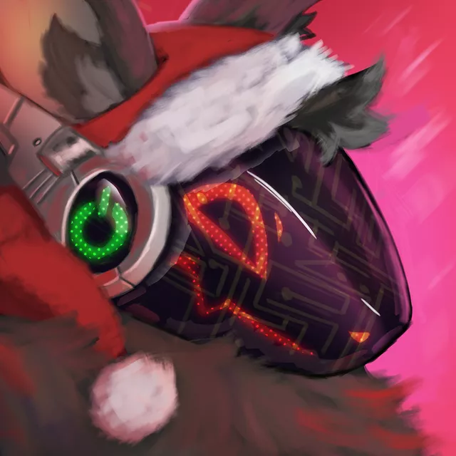 Christmas headshot for proto-dex | commissions open! Just $40, DM me!