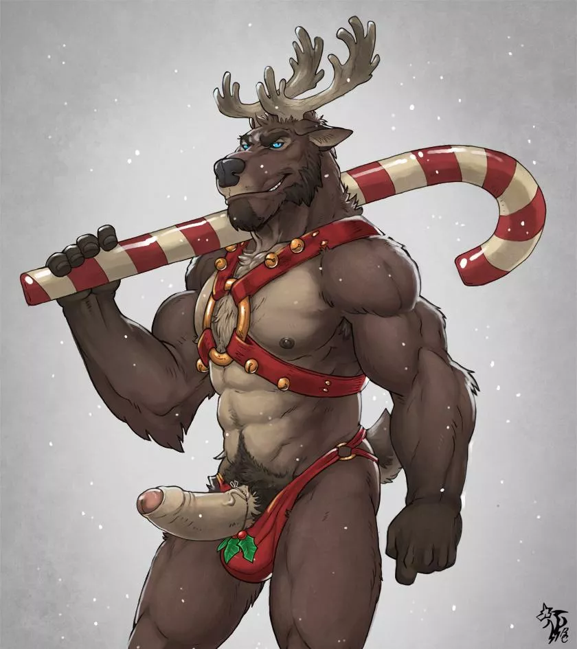 Christmas Reindeer by BadCoyote