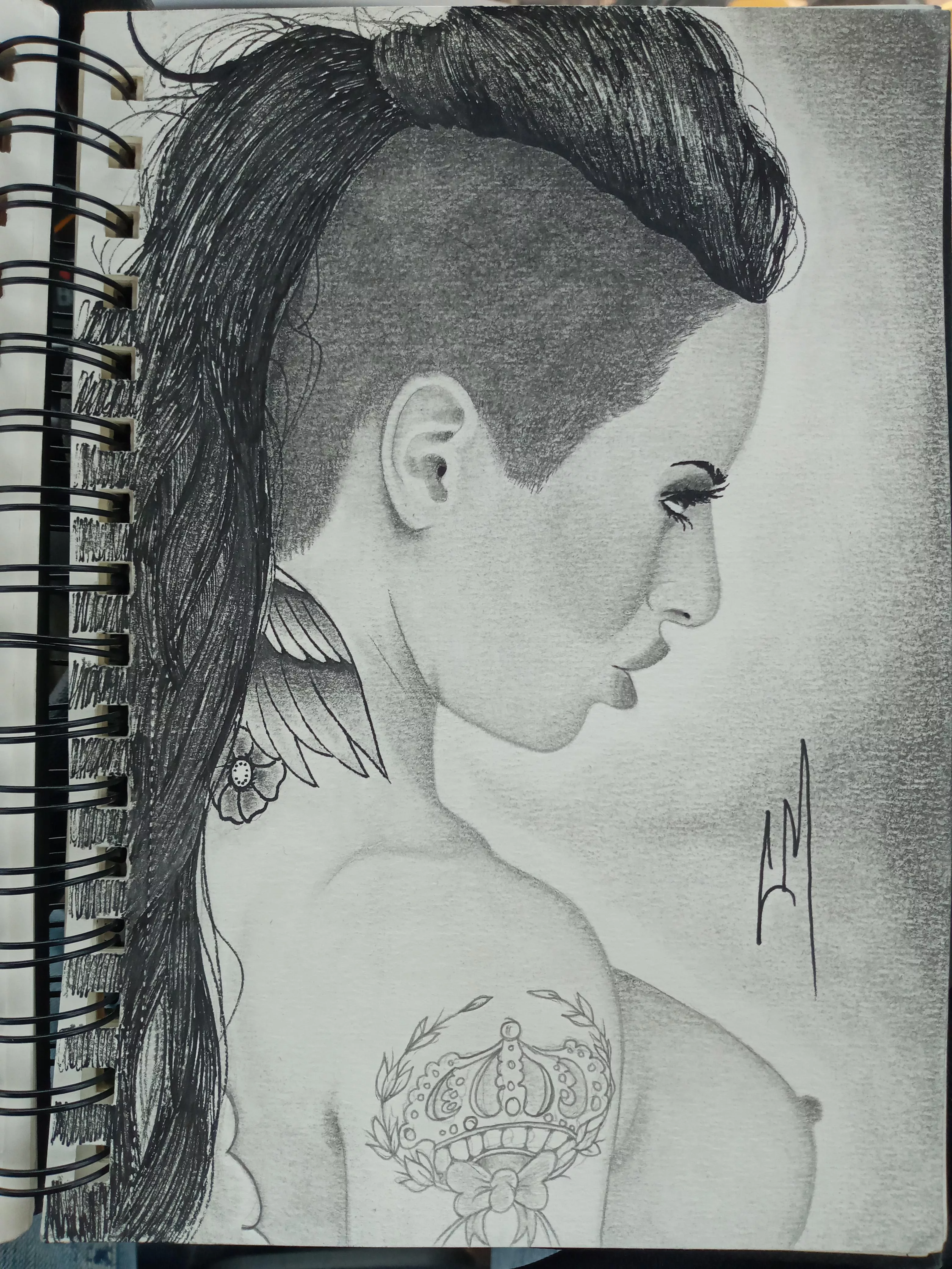 Christy Mack drawing i made at work the other day