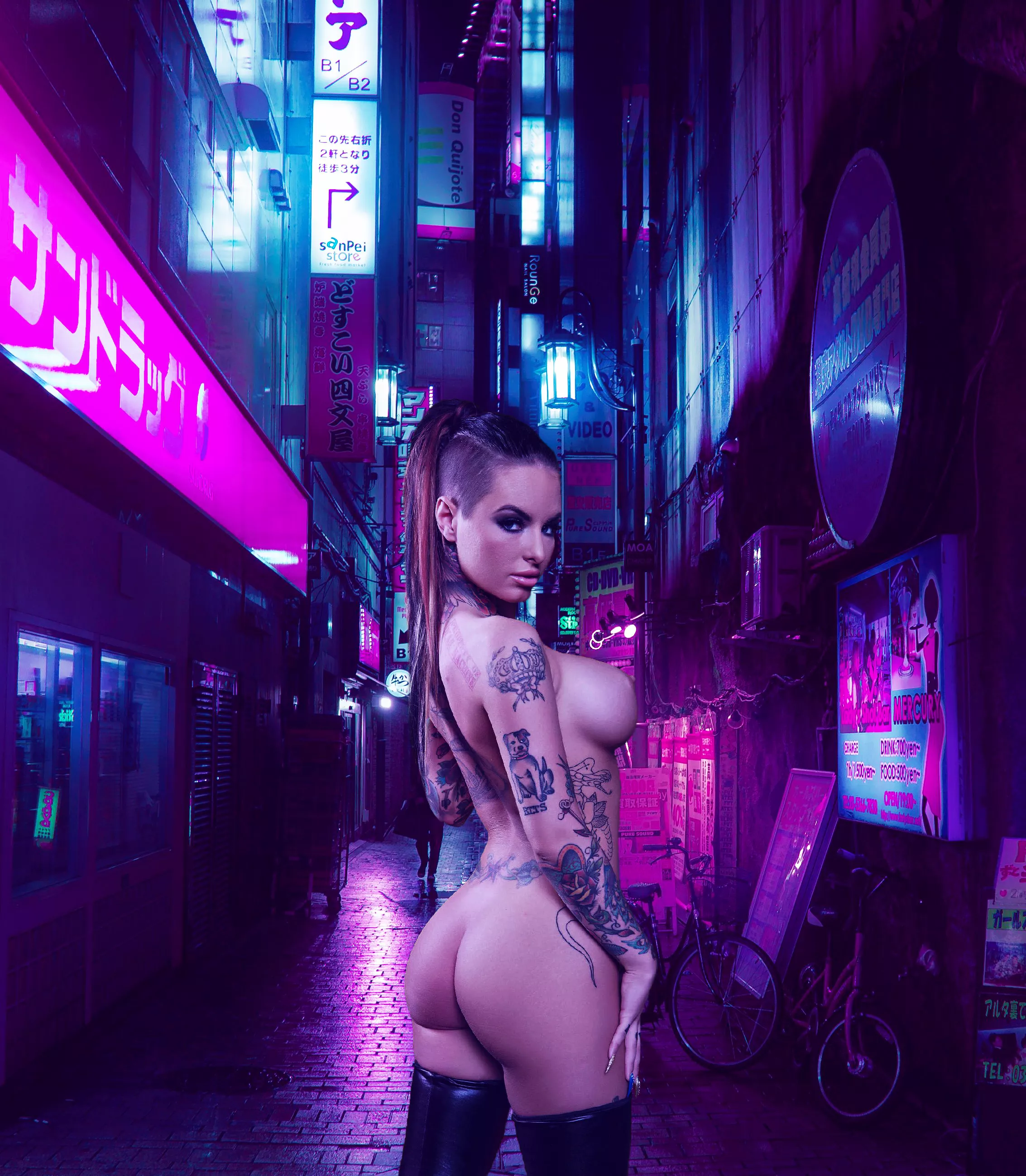 Christy Mack in Night City pt. 2