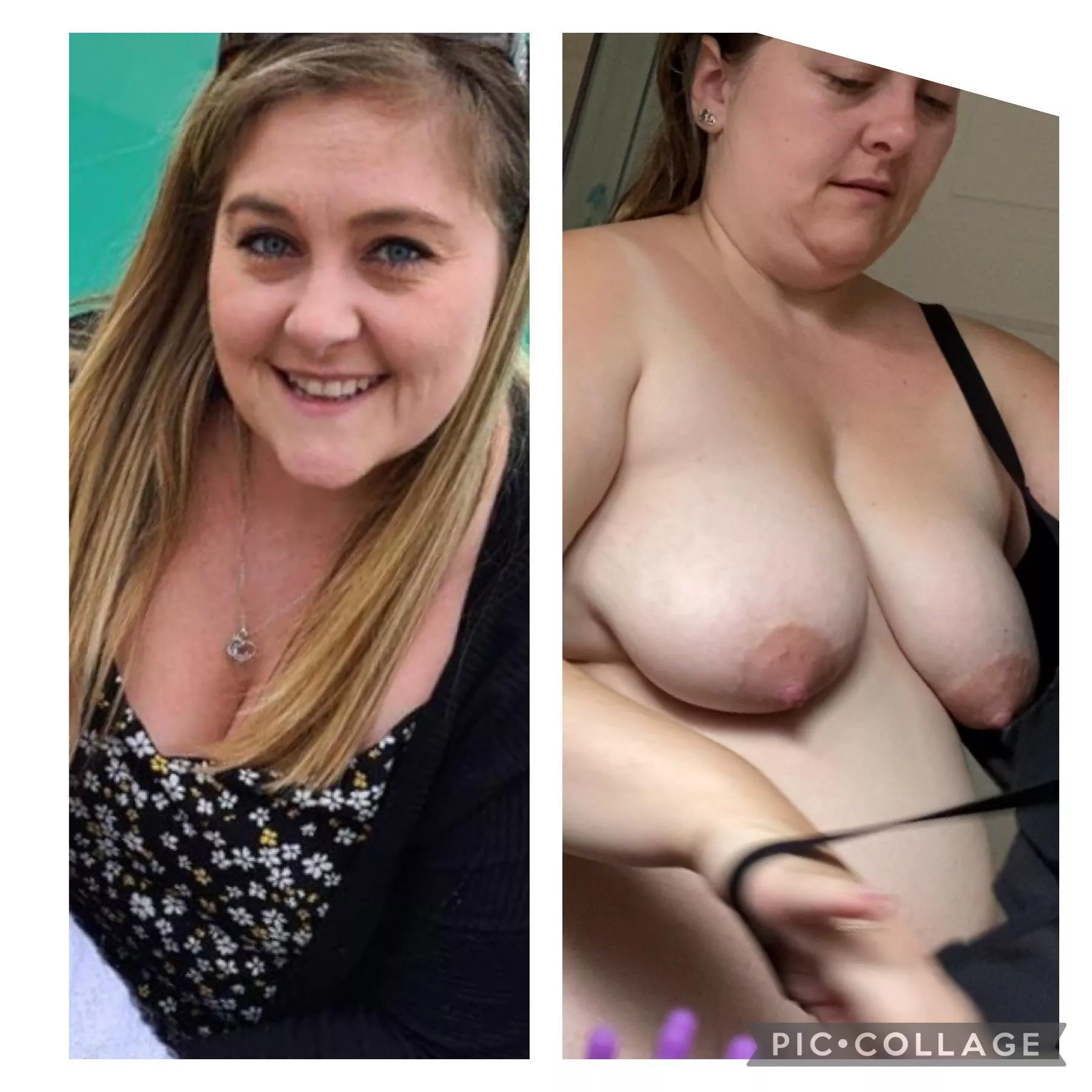 Chubby sister in law tits completely revealed! 👅 hard work getting this