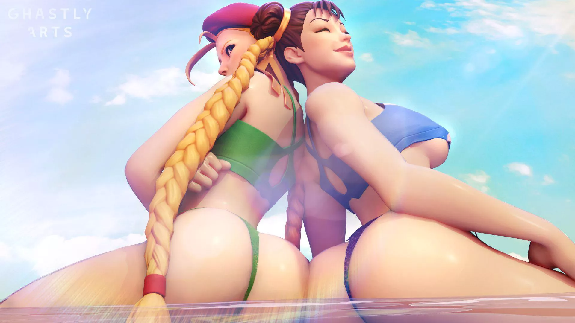 Chun-Li and Cammy (GhastlyArts) [Street Fighter]