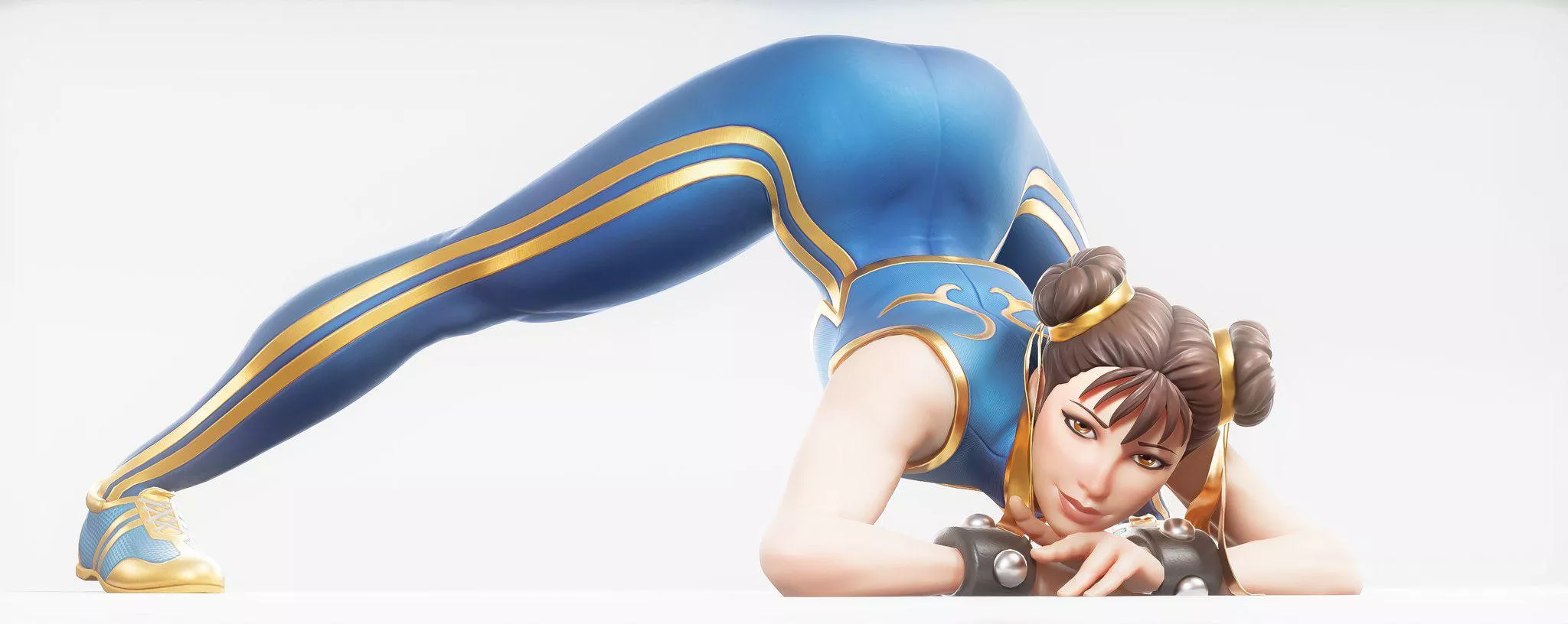 Chun-Li doing the Jack-O pose challenge (lenuki) [Street Fighter]