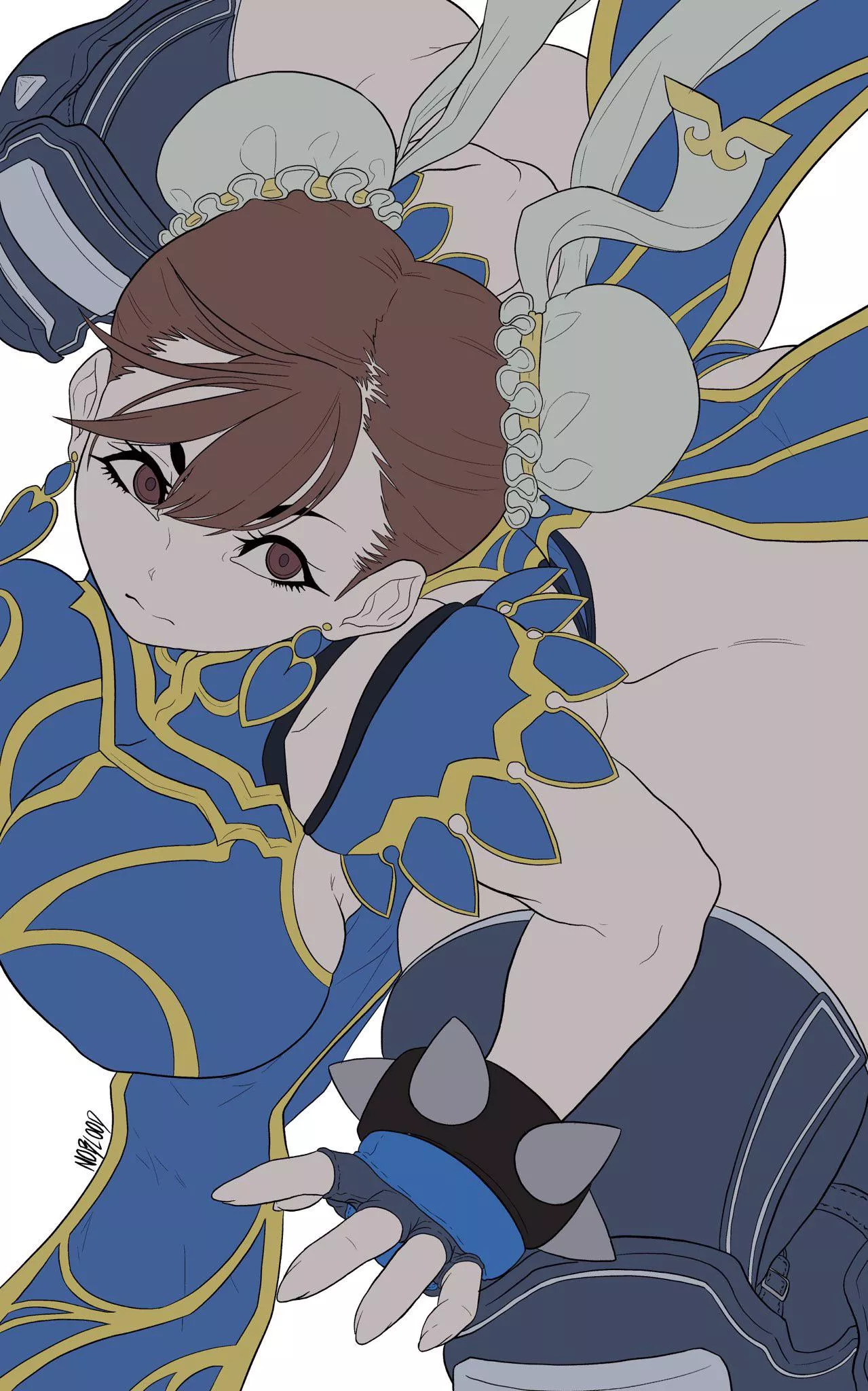 Chun-Li from above (Noblood) [Street Fighter]