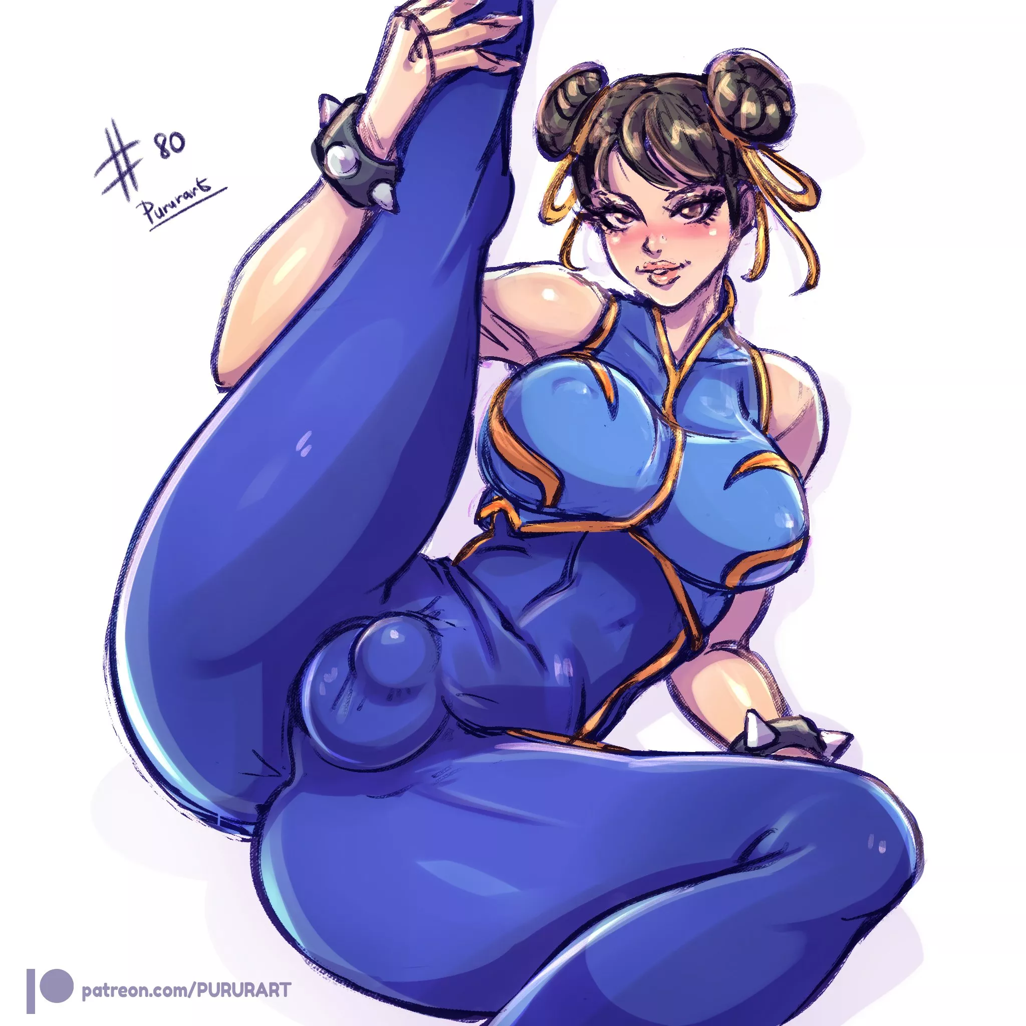 Chun-Li morning stretch (Pururart)