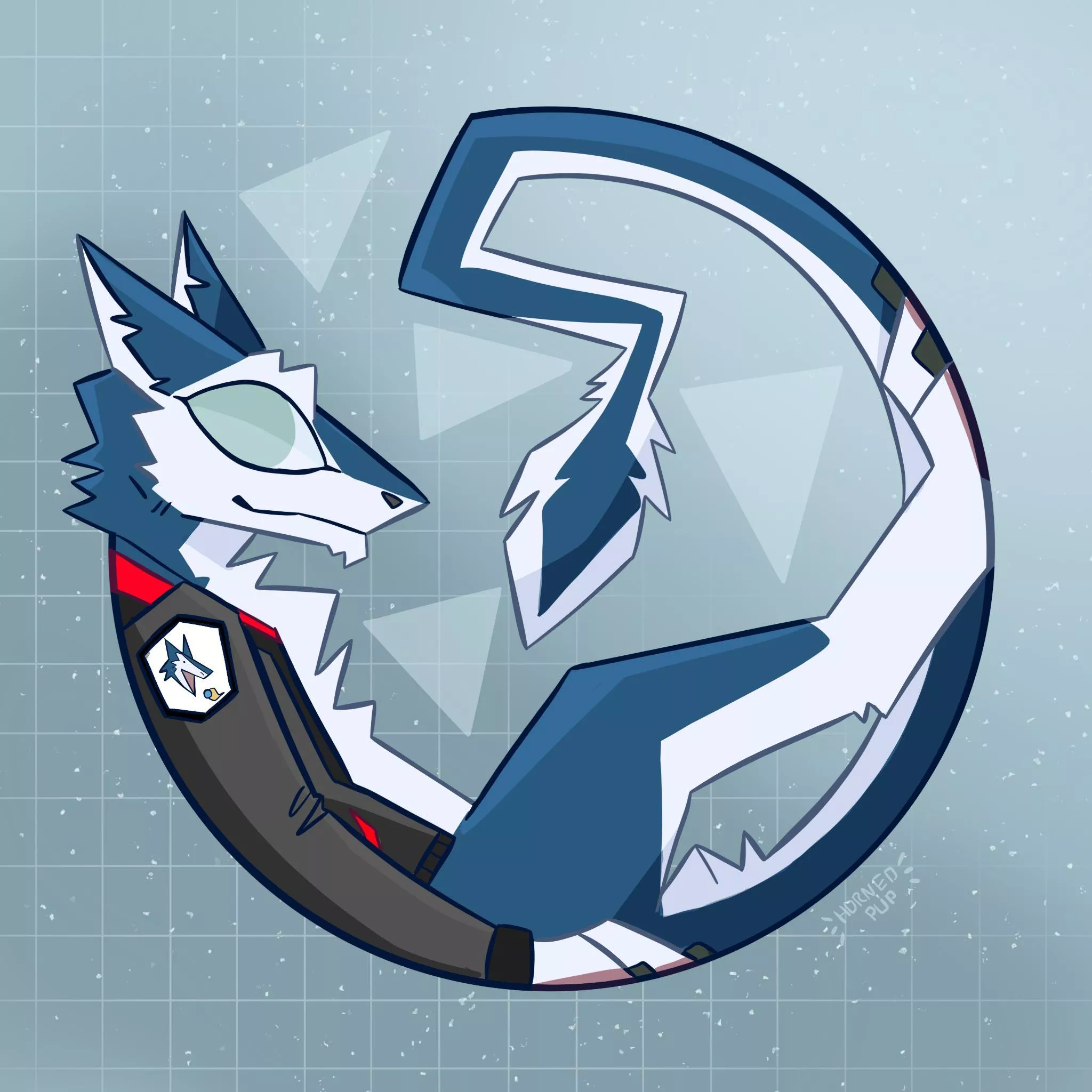 Circle sergal commission done! [OC] [@hornedpup on twitter]