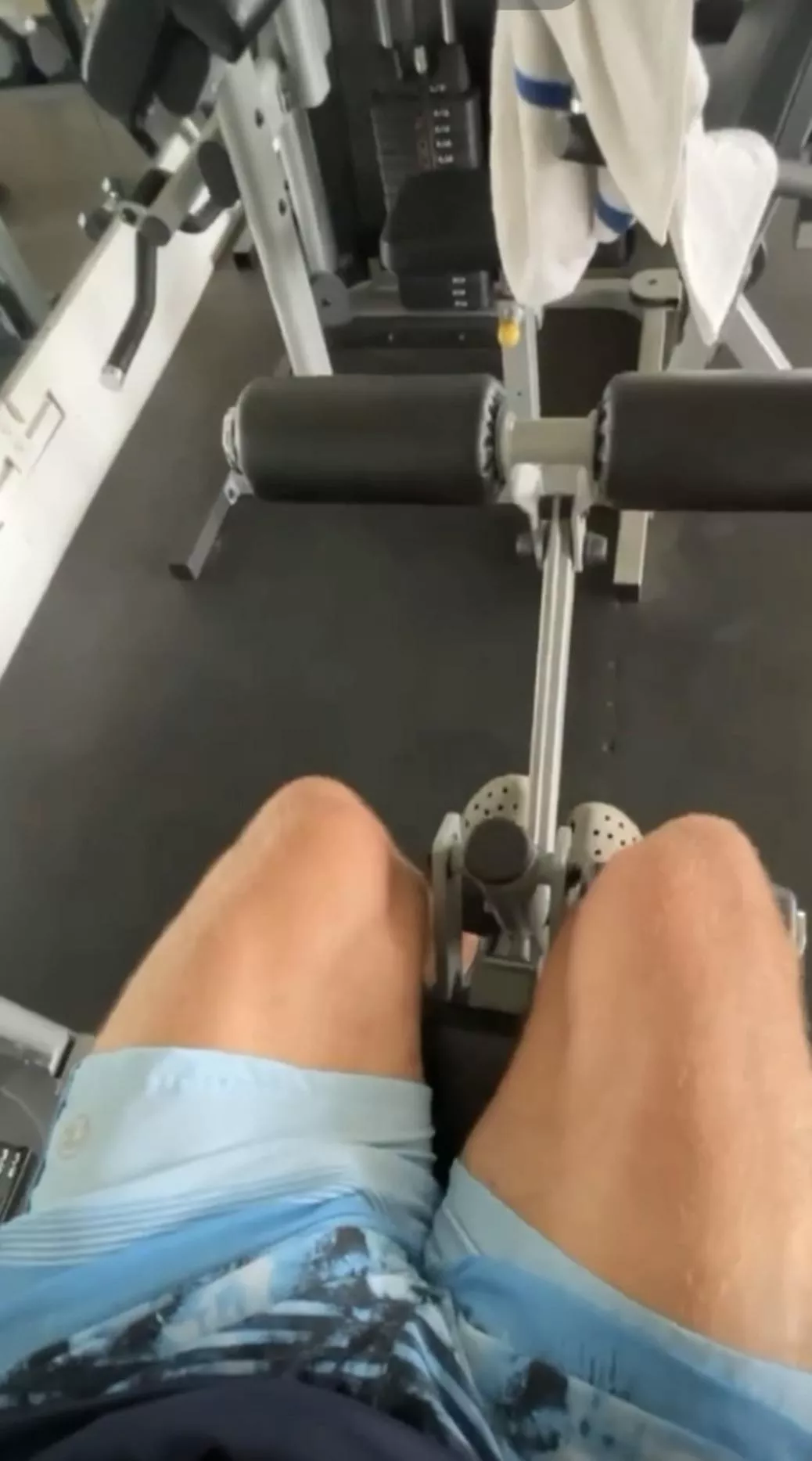 Cock bulge at gym