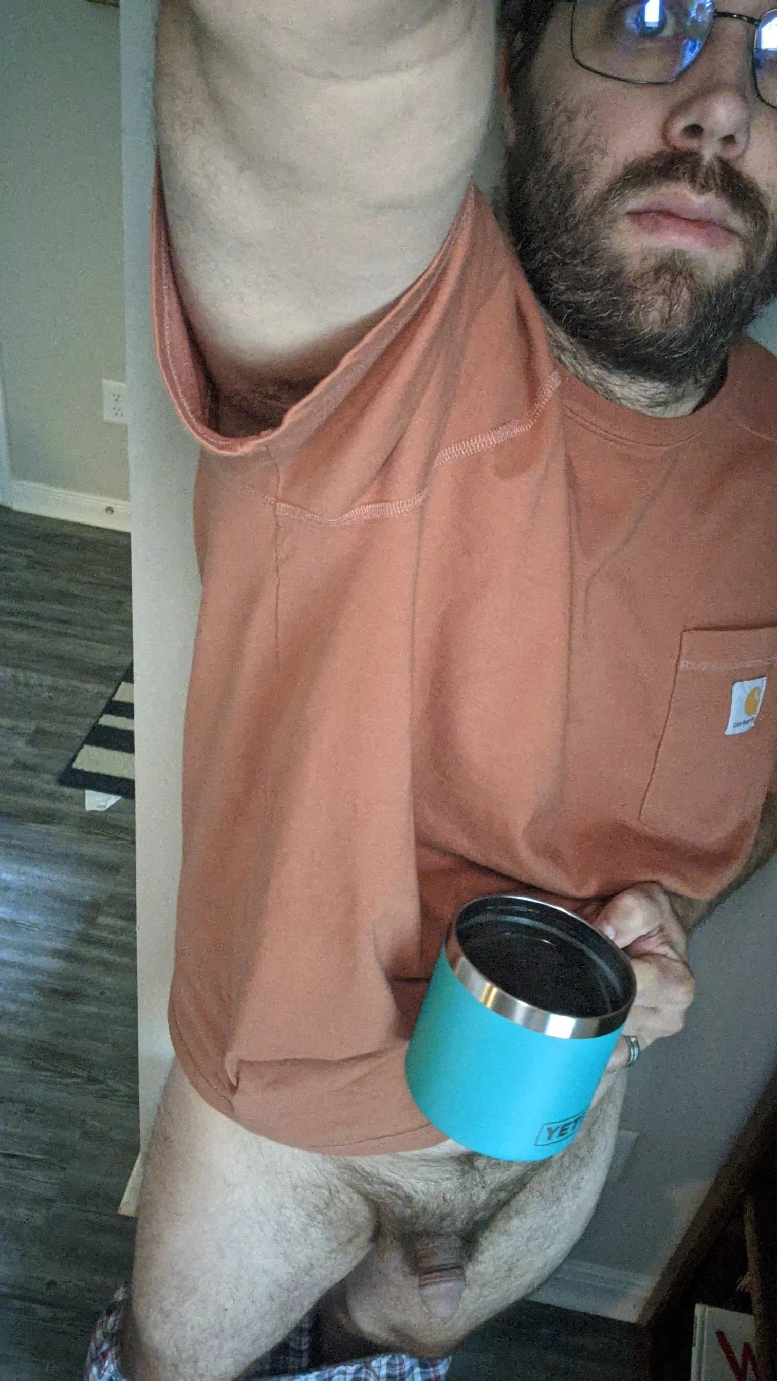 Coffee, Carhartt, and cock... Which one is your favorite?