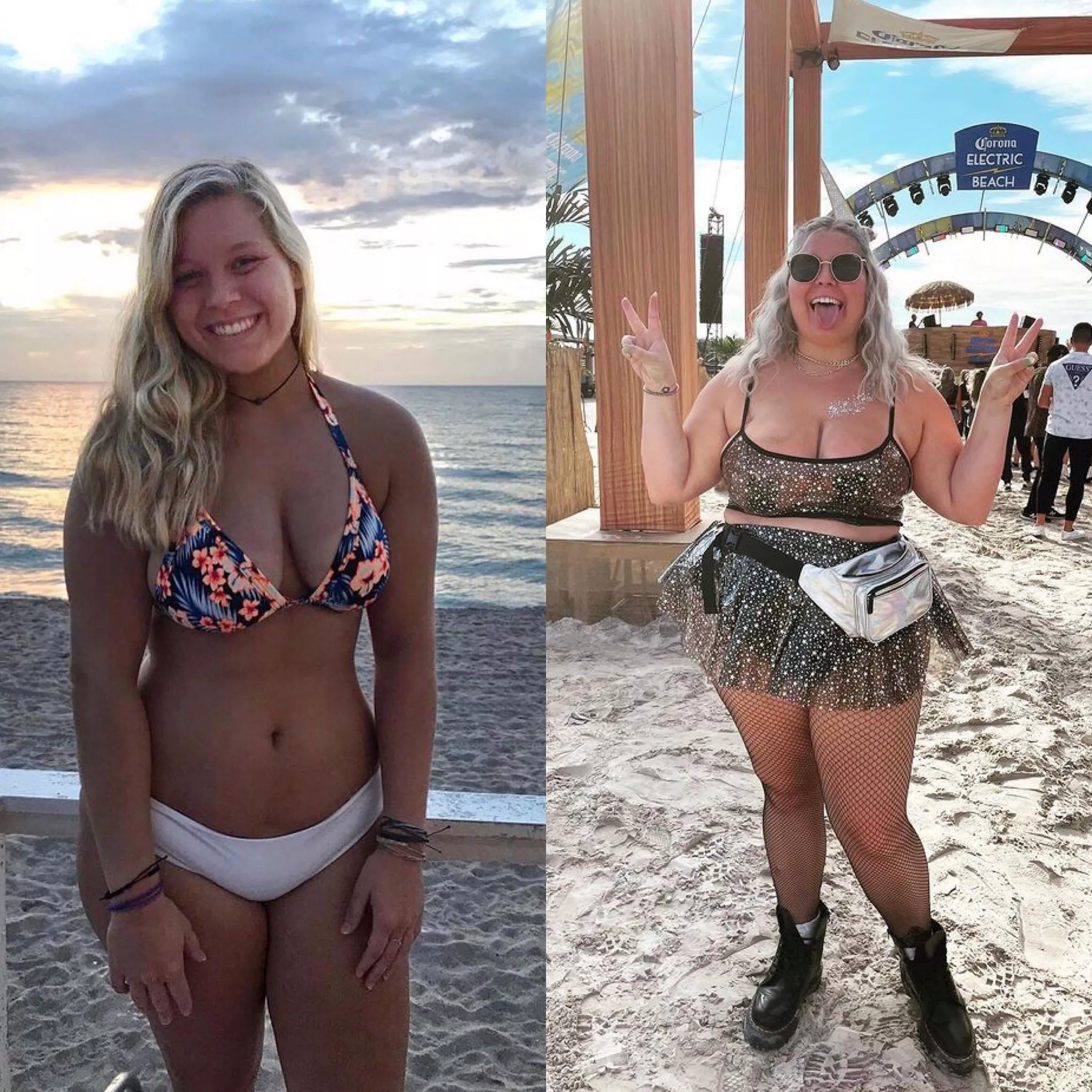 College blonde spent plenty of time eating and partying 😋