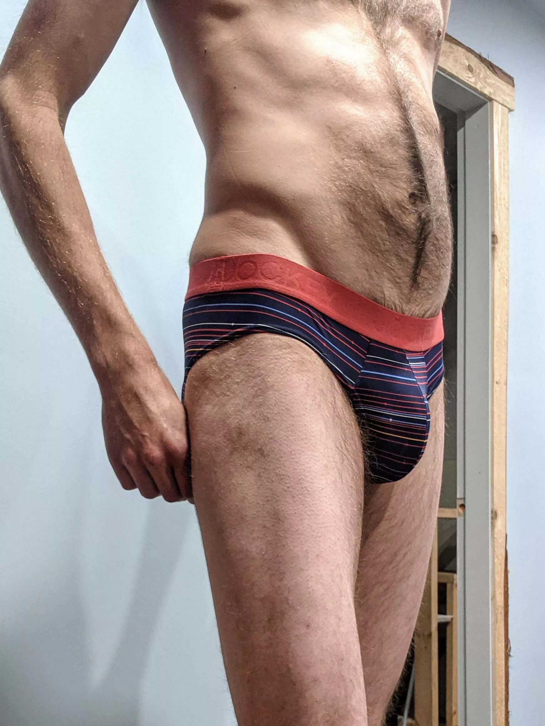 Colorful striped briefs