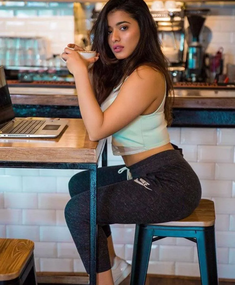 Comfy coffeeshop chick