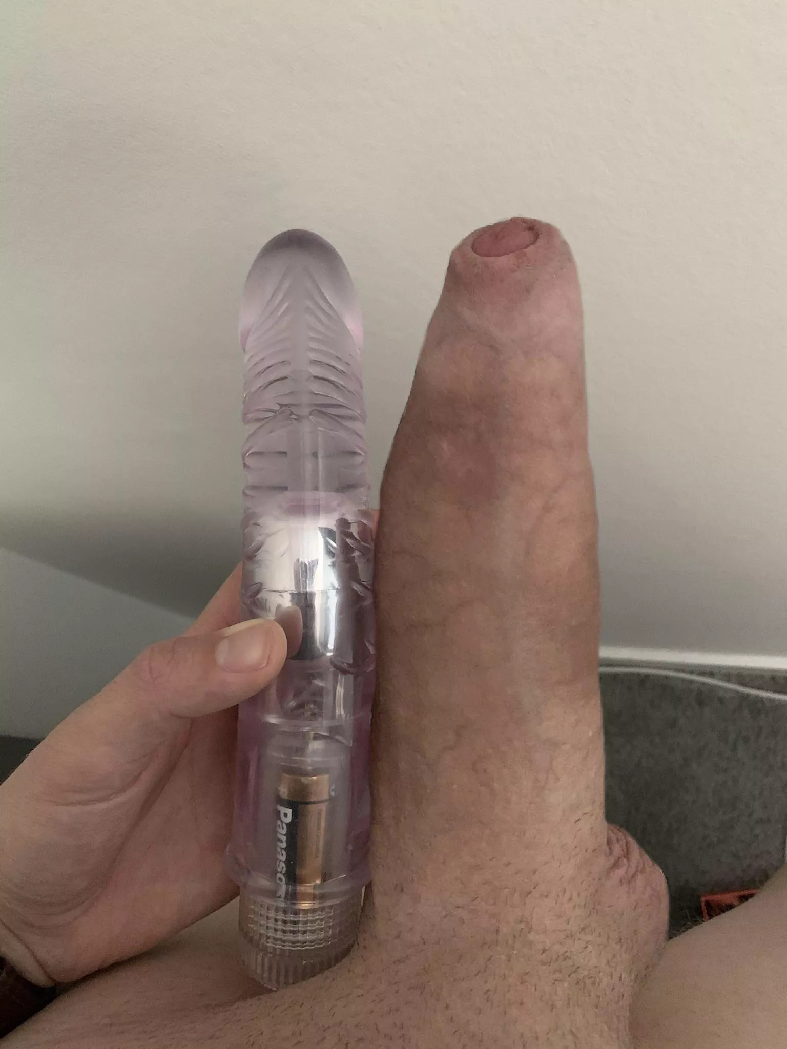 Comparing to gf’s dildo (M26) 🍆