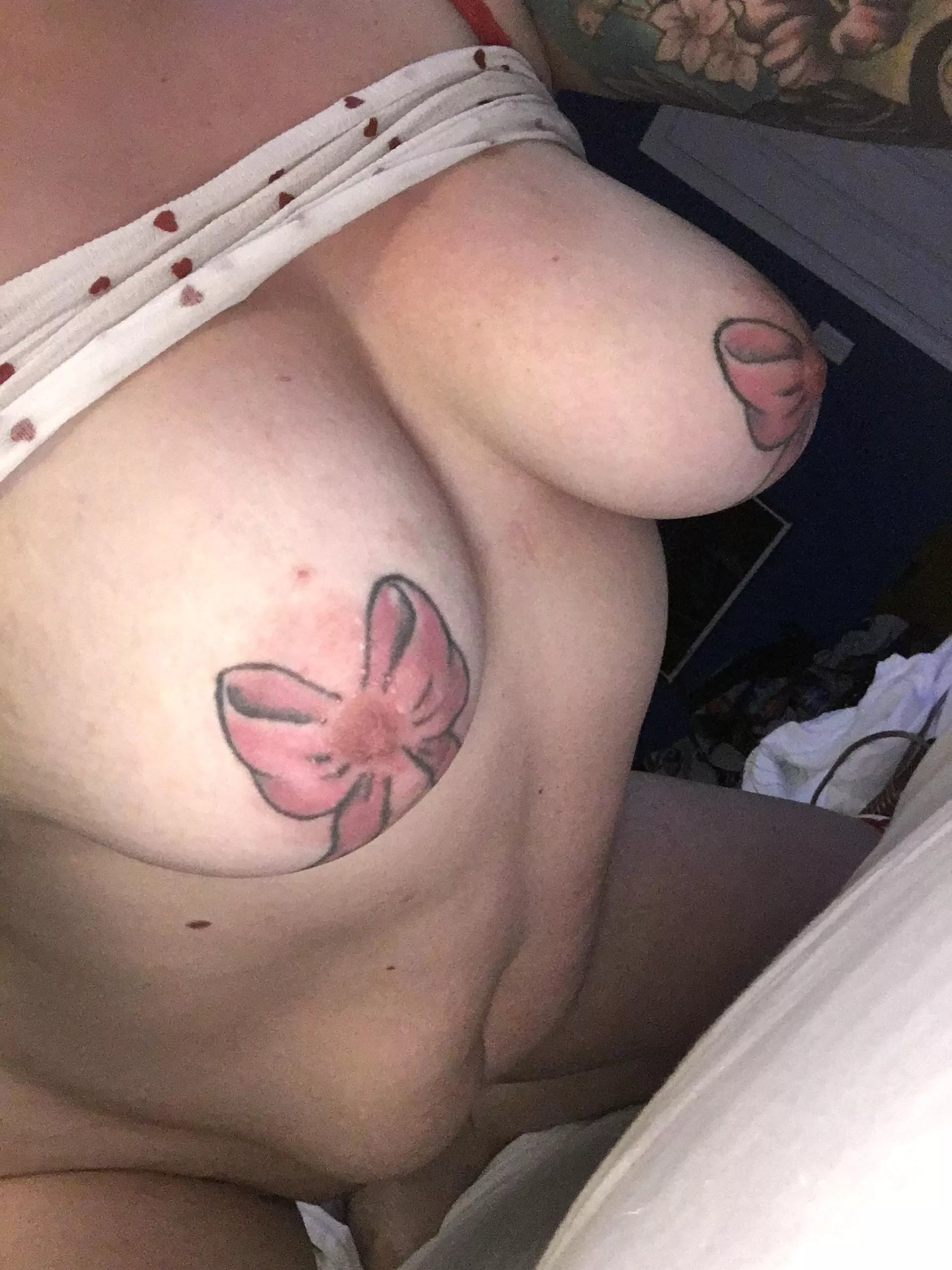 Could I dangle my mommy tits in your face?