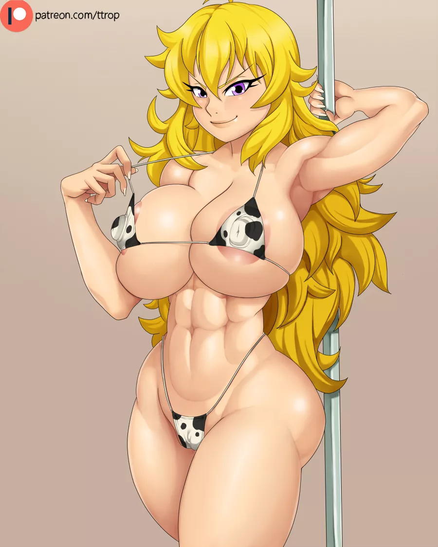 Cow Print Bikini Yang (ttrop) [RWBY]