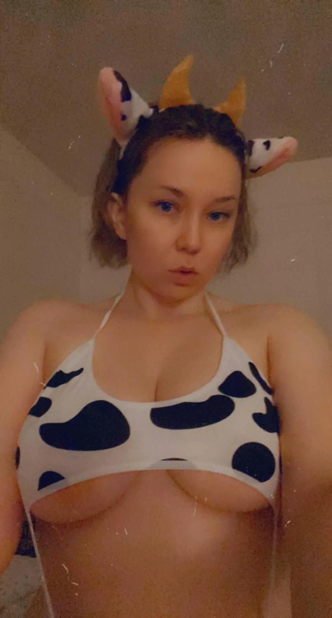 Cowkini underboob