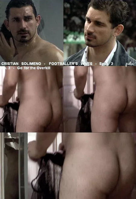 Cristian Solimeno. Actor naked in TV series Footballers Wives.