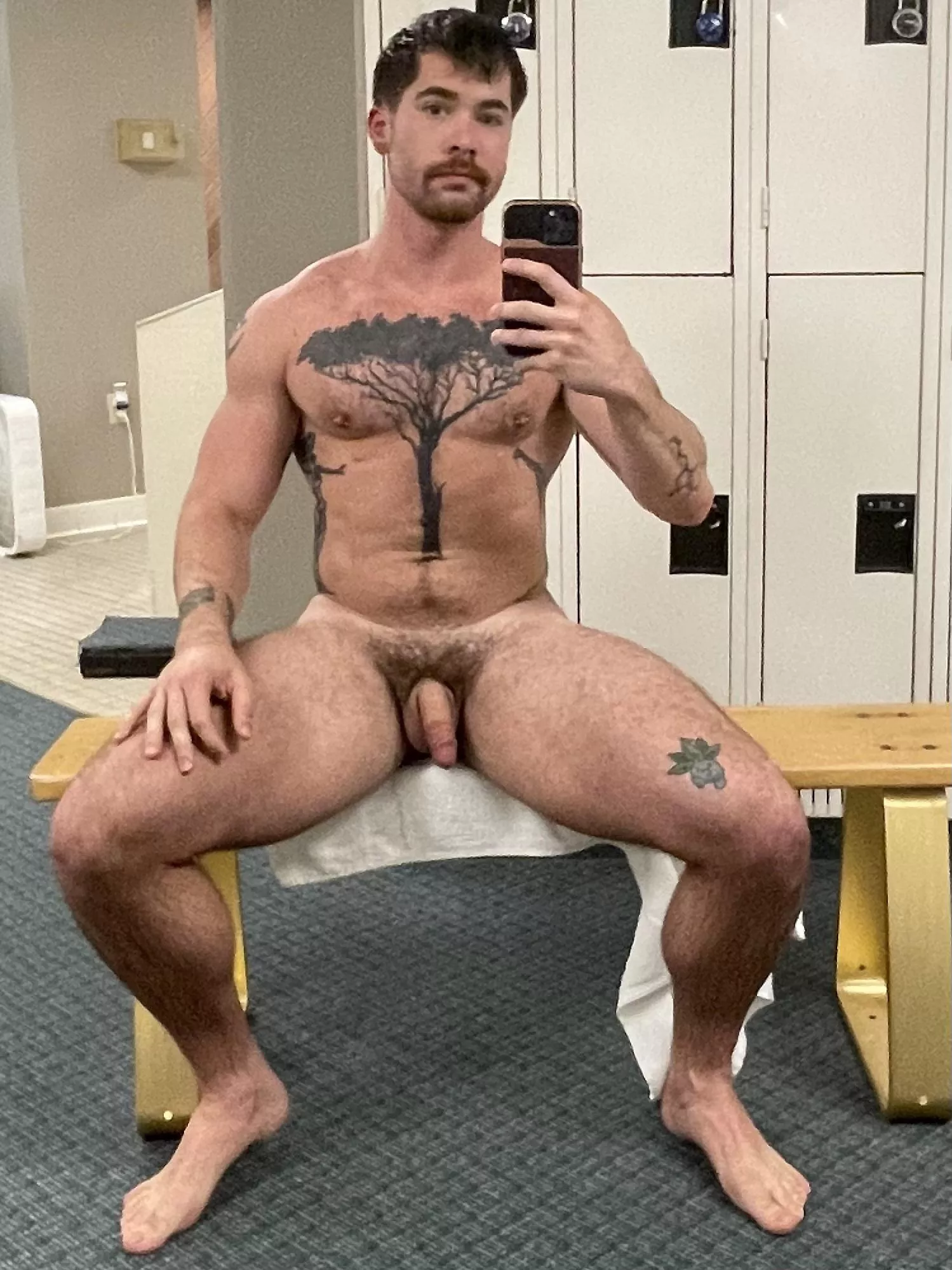 Cruising the locker room