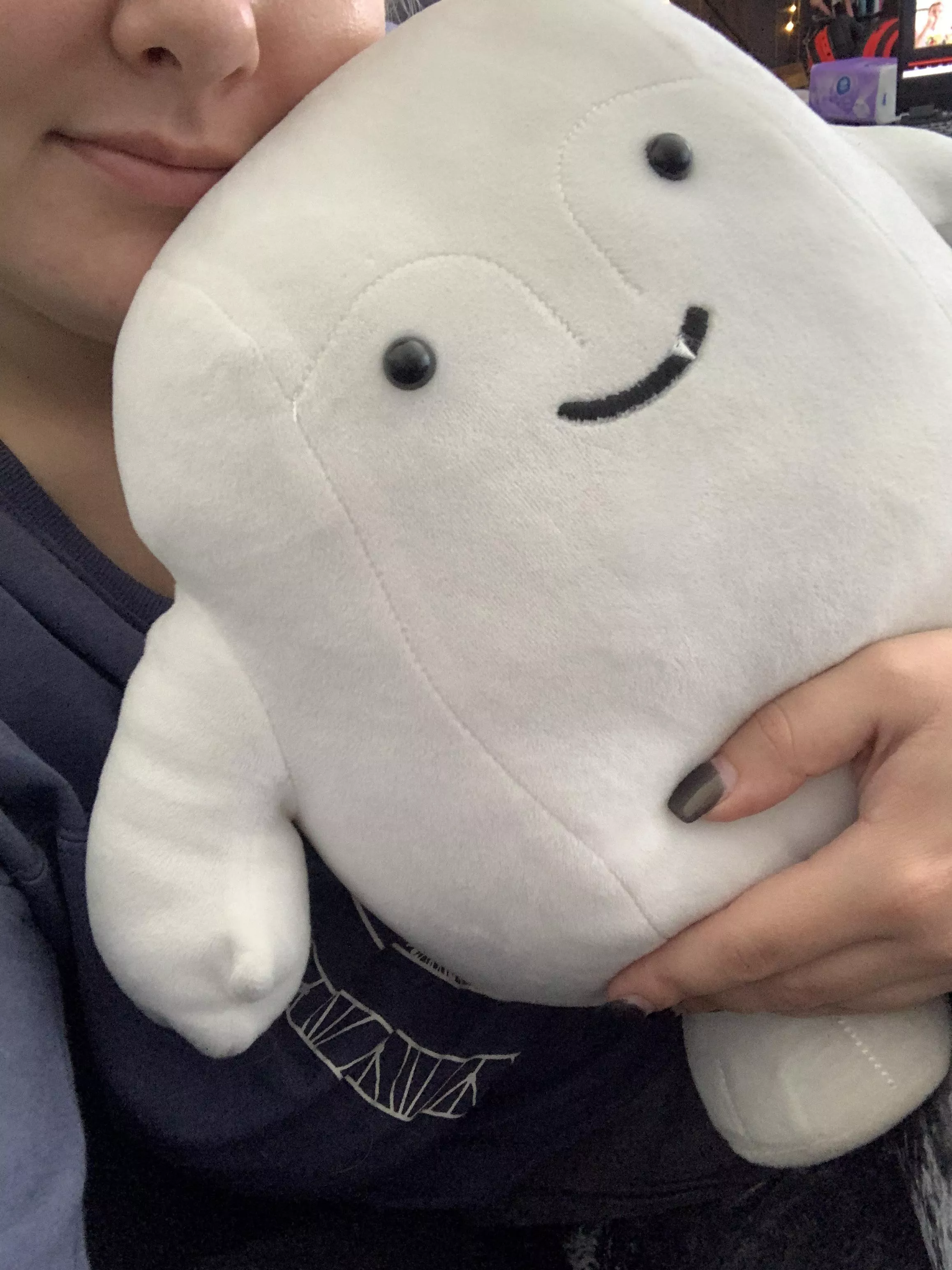 Cuddling with my adipose, and what are yâ€™all doing? Iâ€™m new here btw