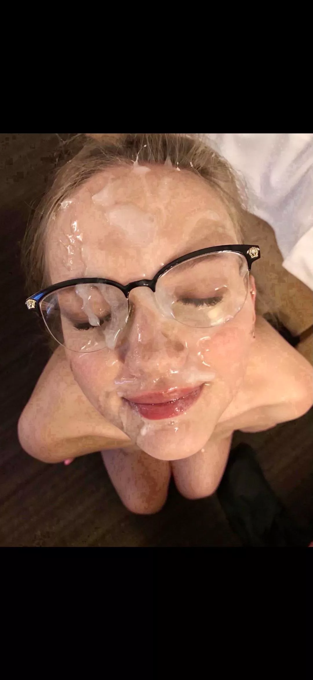 cum on glasses